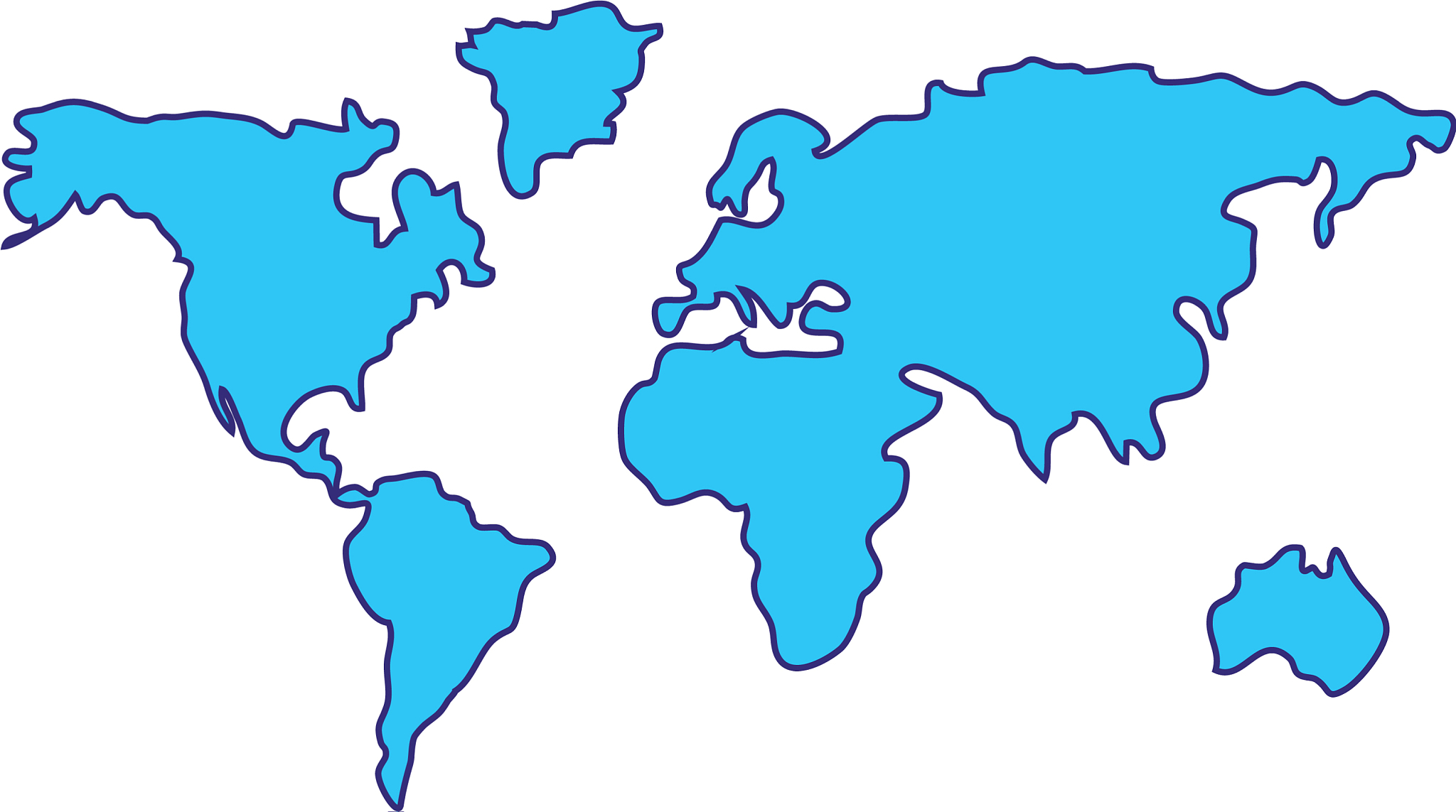 world map cartoon
