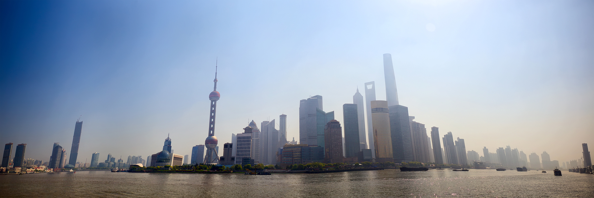 shanghai skyline panorama