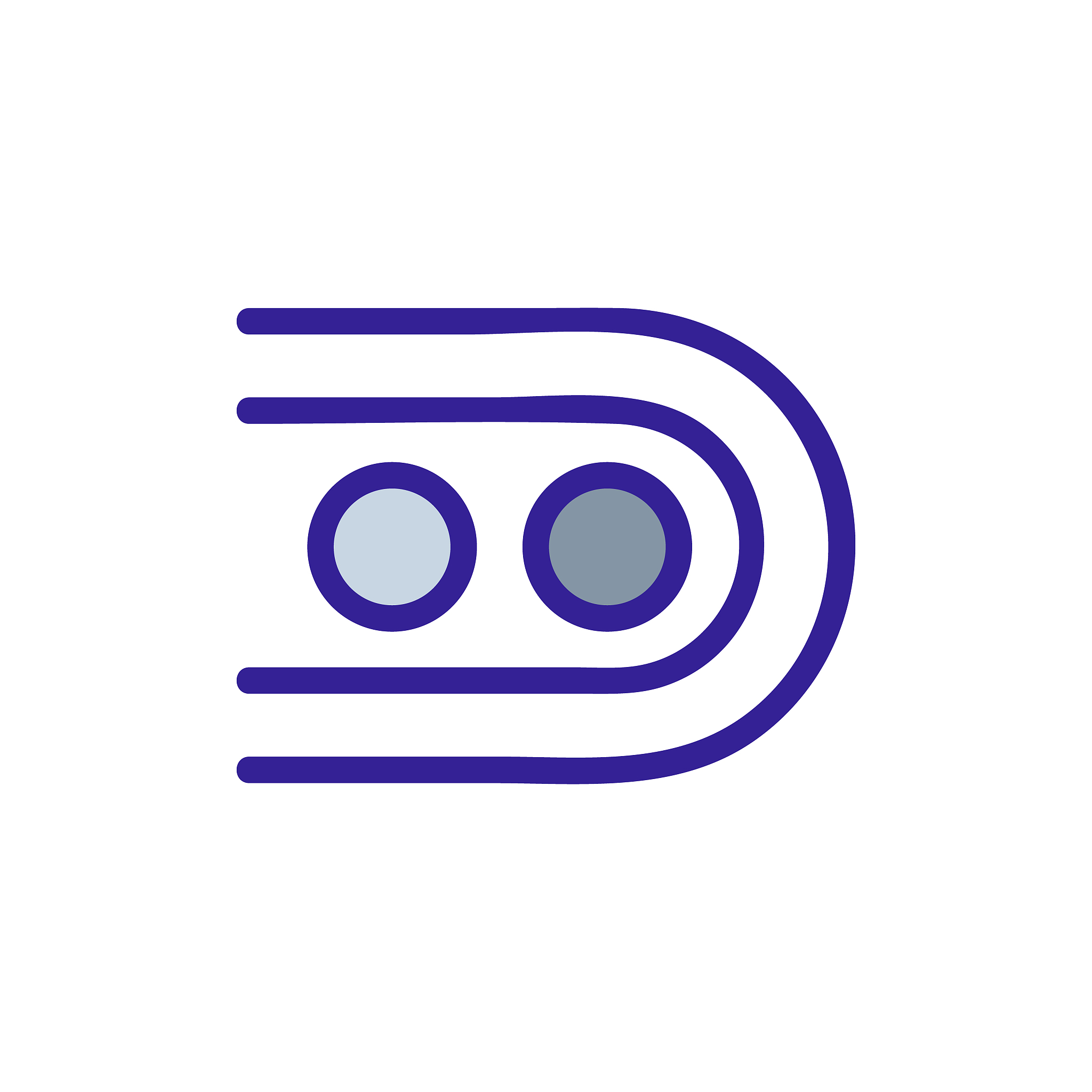 twin engine conveyor icon vector outline illustration