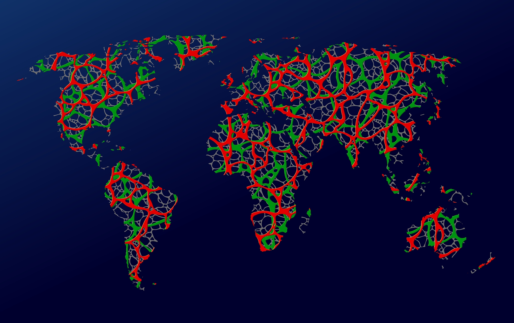 map of the earth communication
