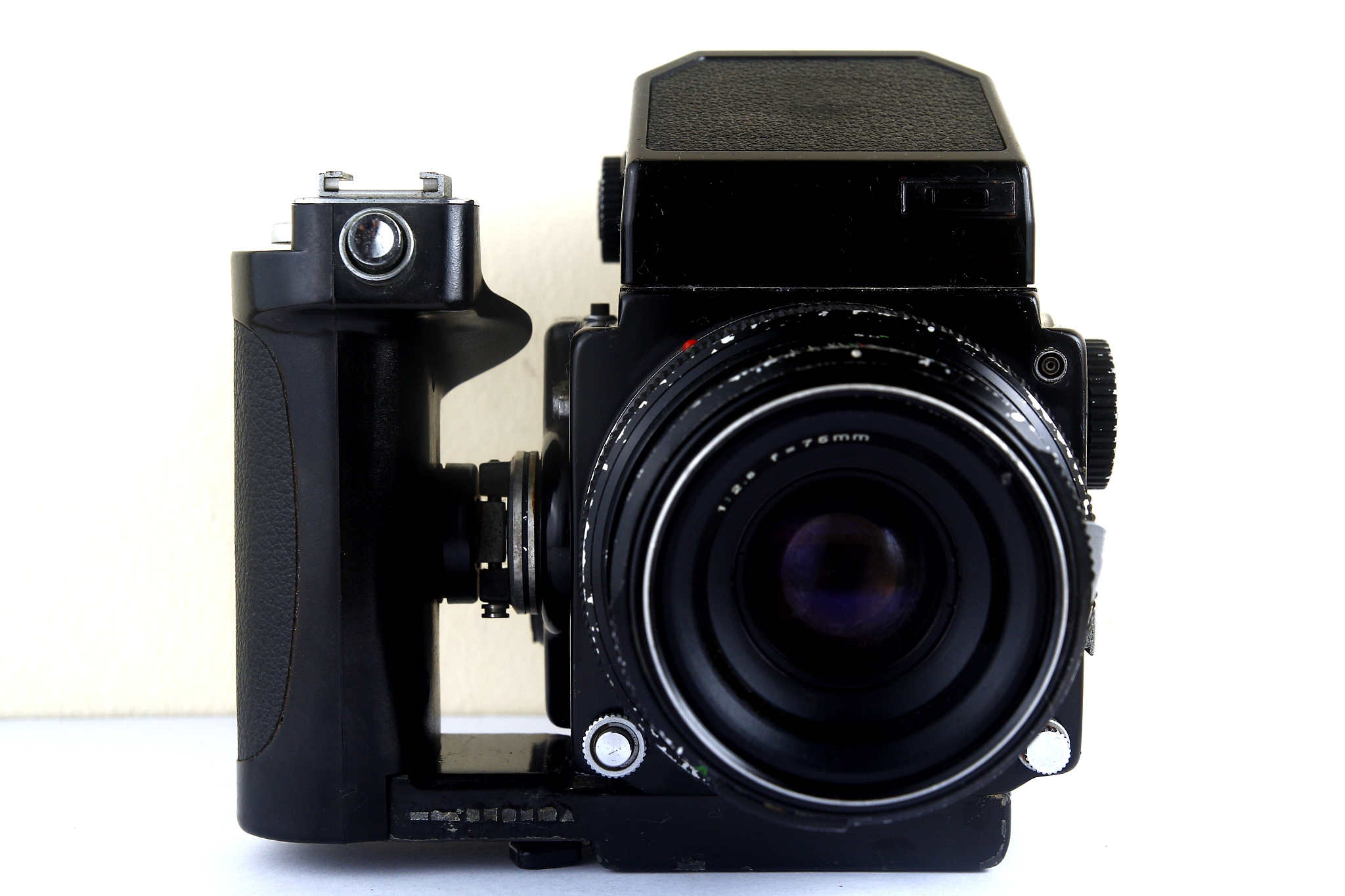 vintage medium format film camera.