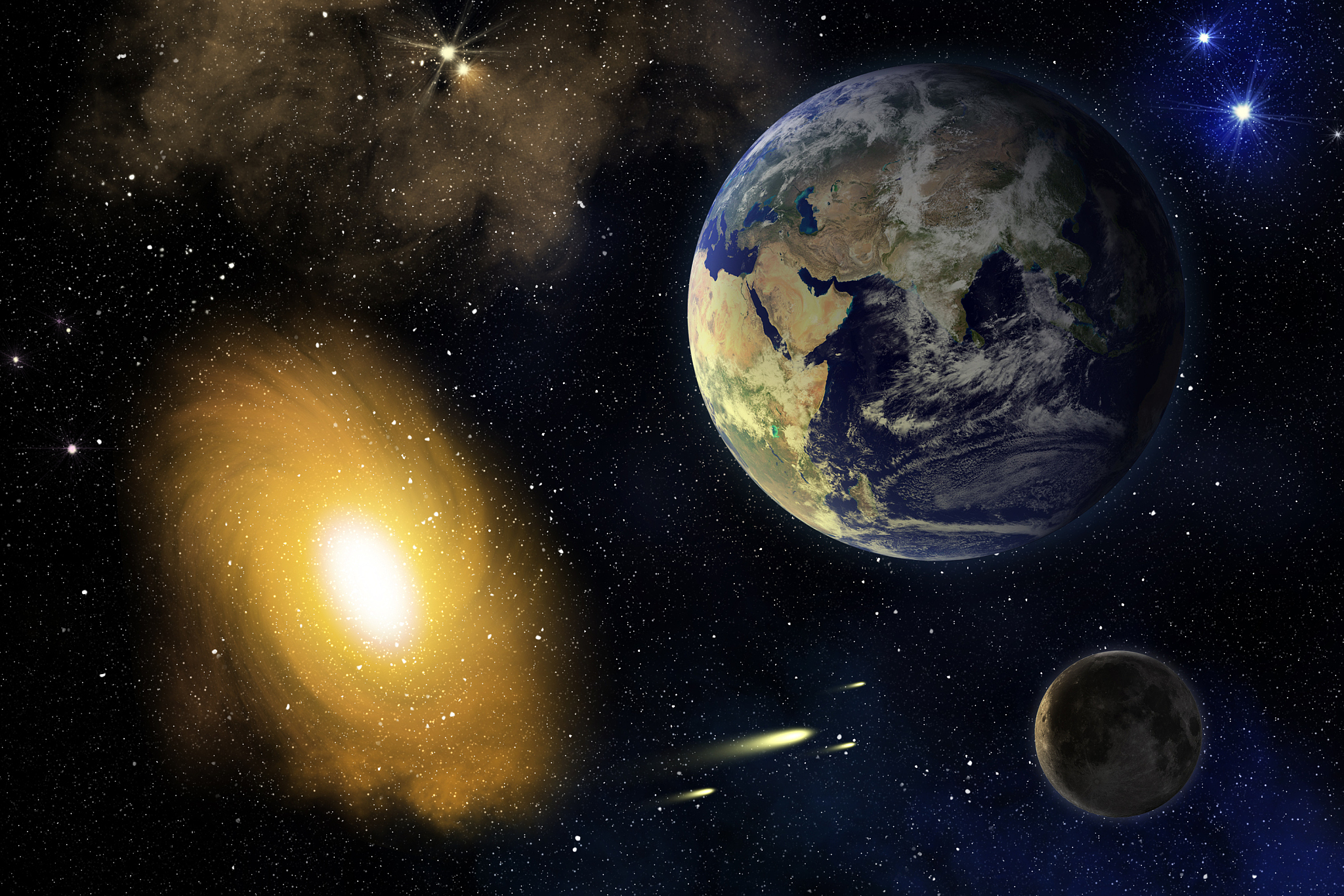 哈雷彗星和月球质量对比：月球远远更重