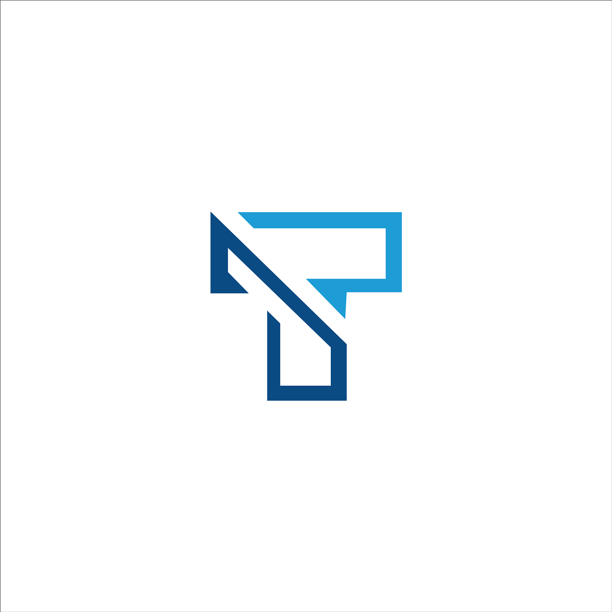initial letter t or tt logo design template
