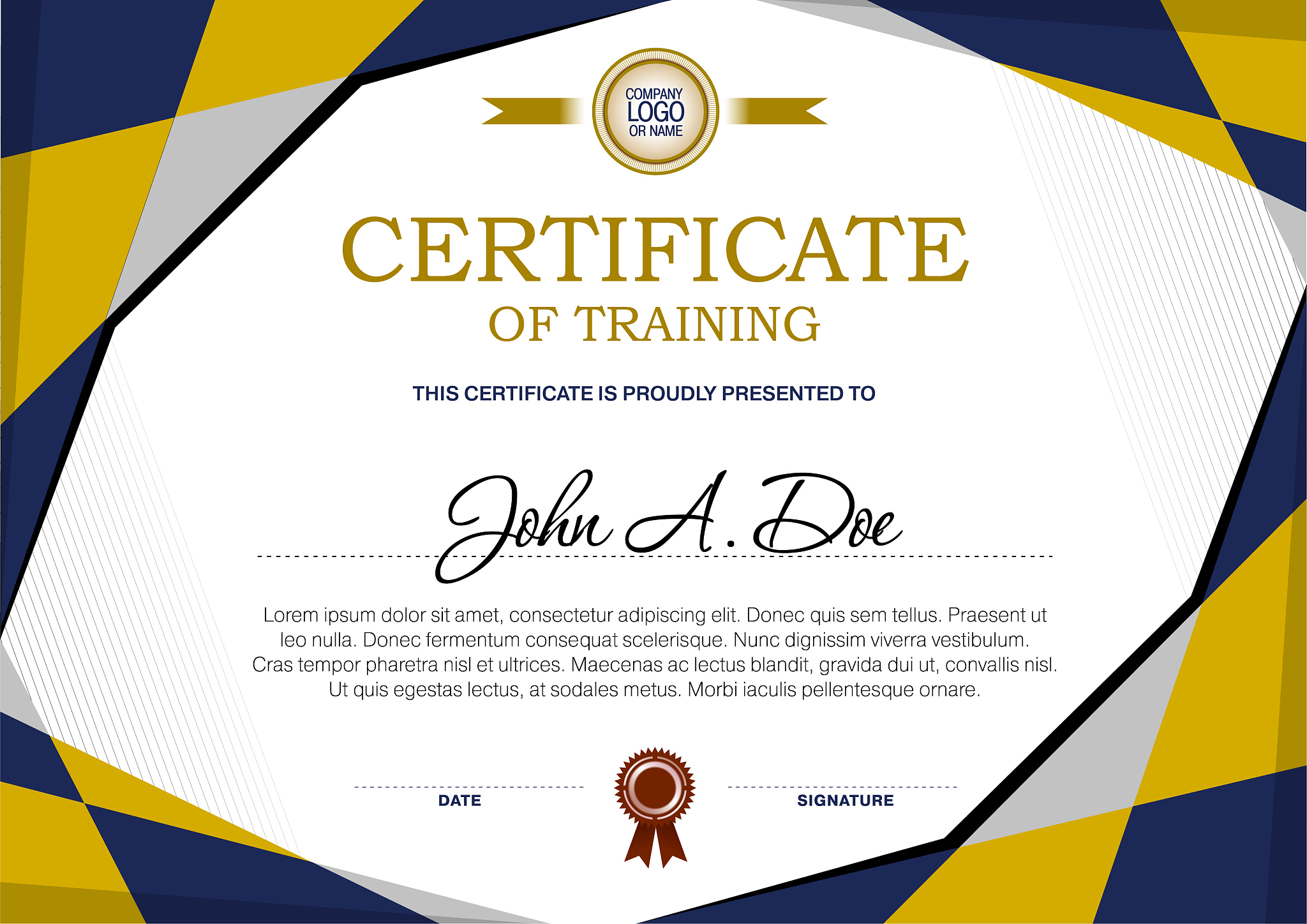 certificate blank template.