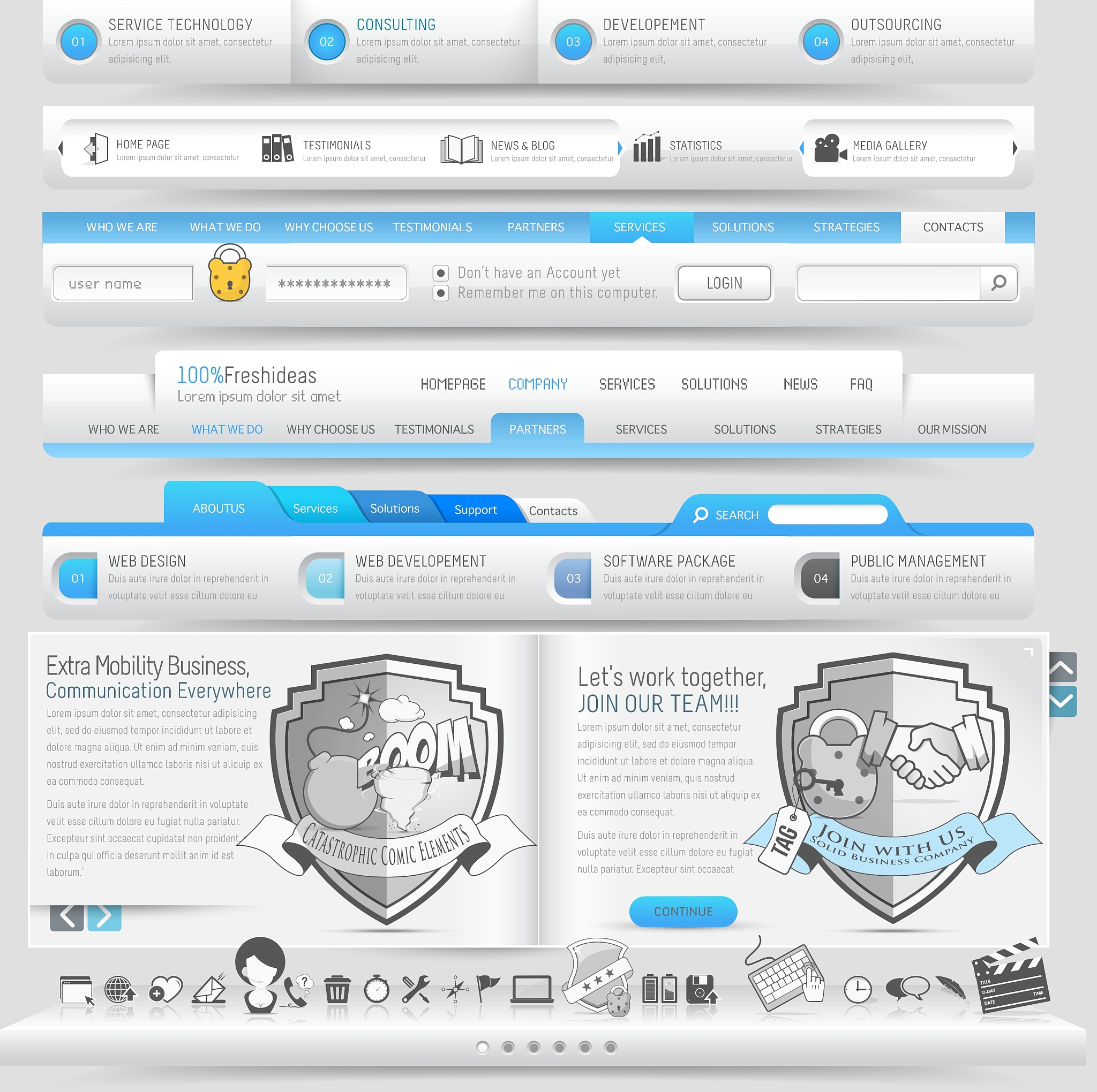 website navigation