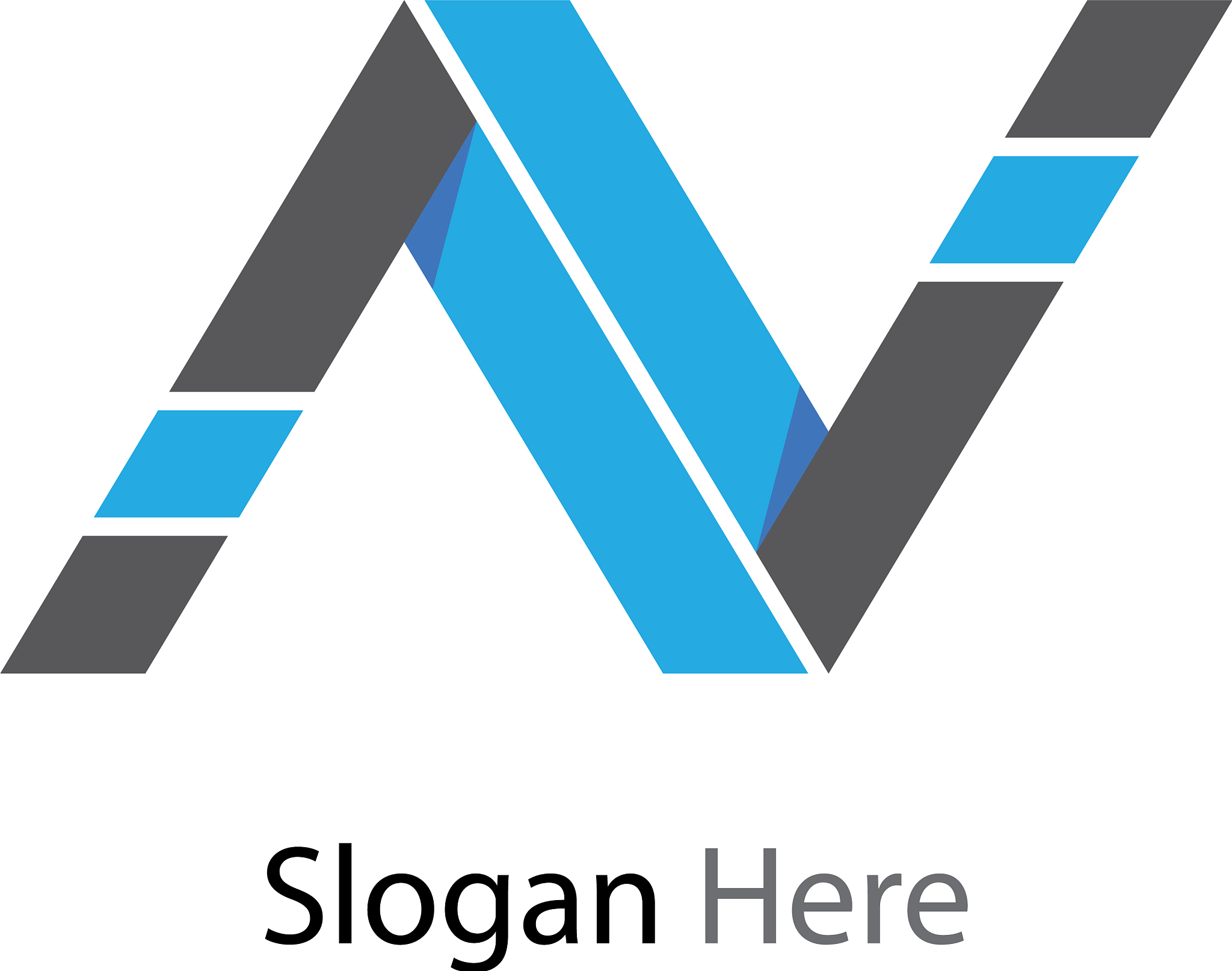 n letter logo
