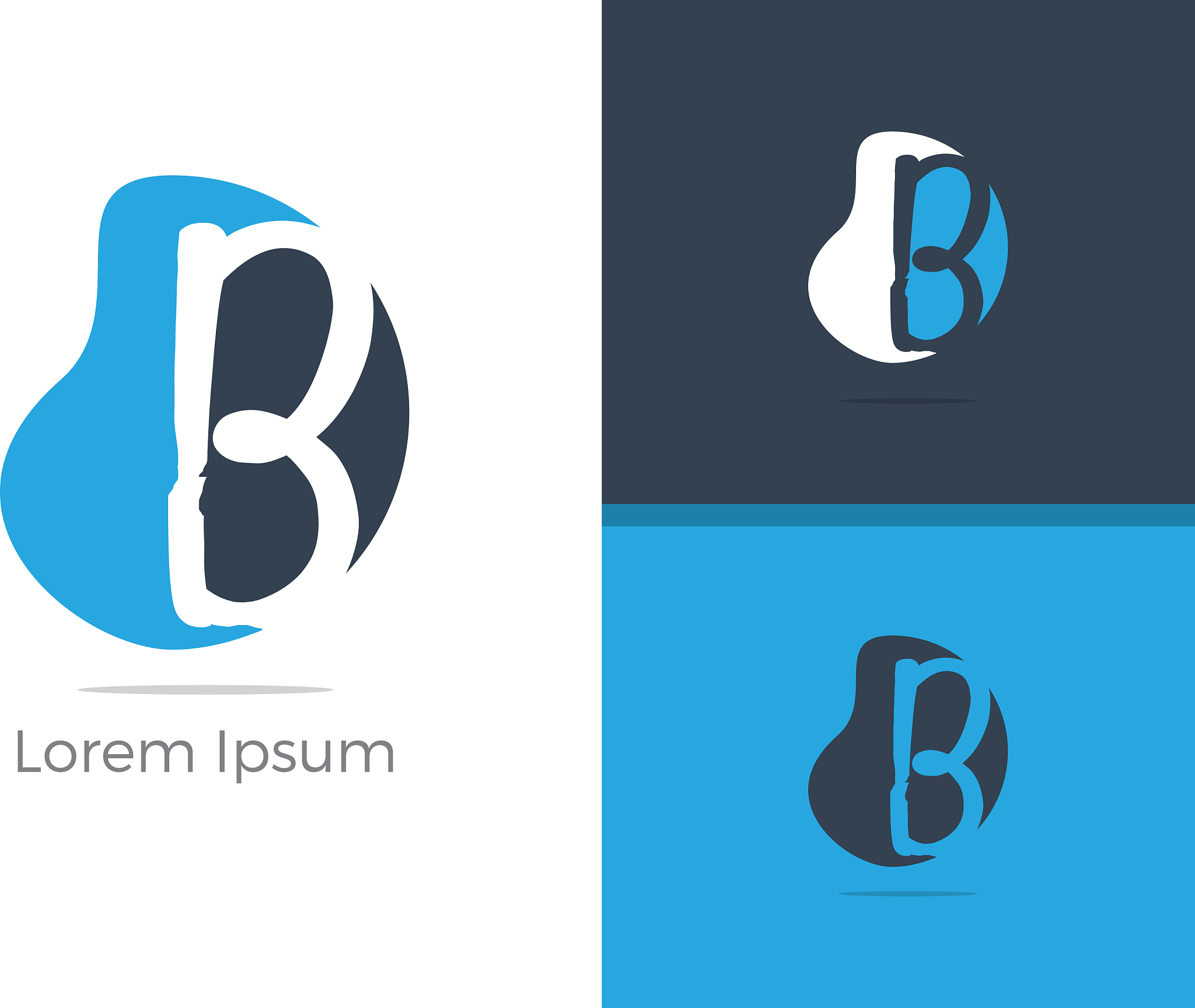b letter logo design