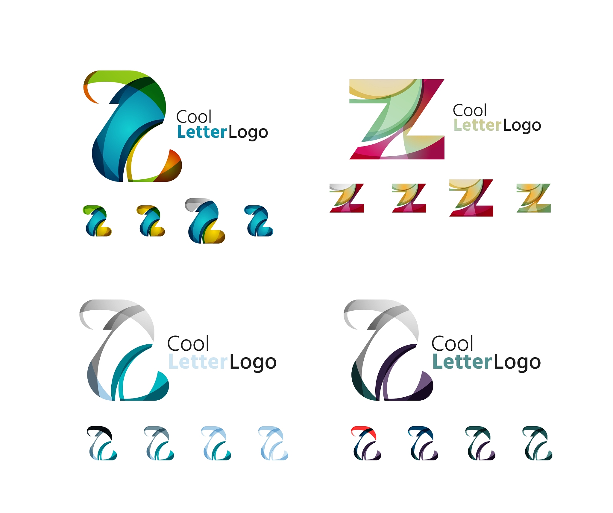 letter business emblem collection