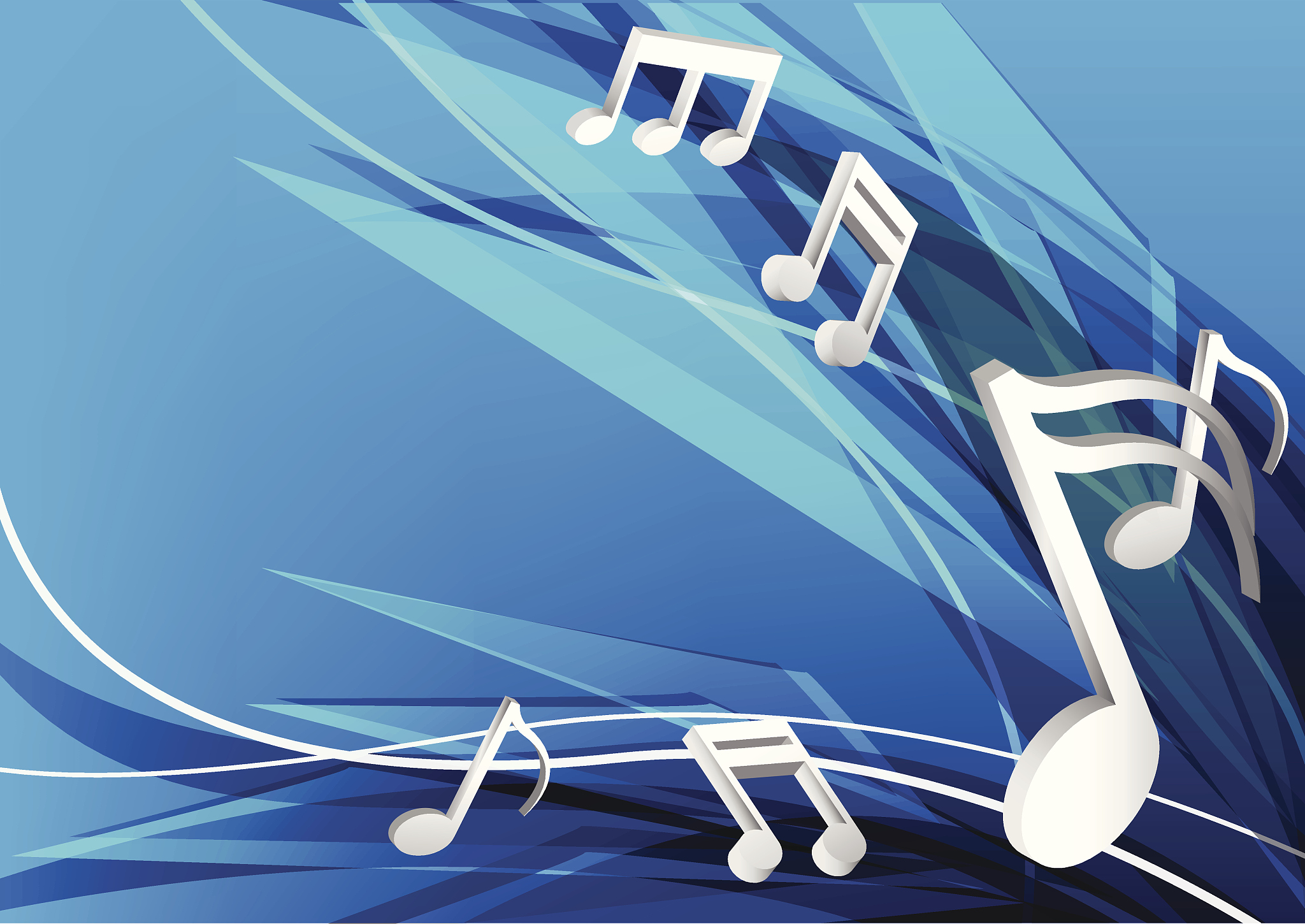 blue music design background