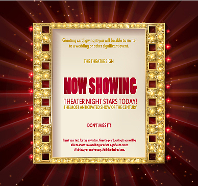 gold film on the curtain backdrop