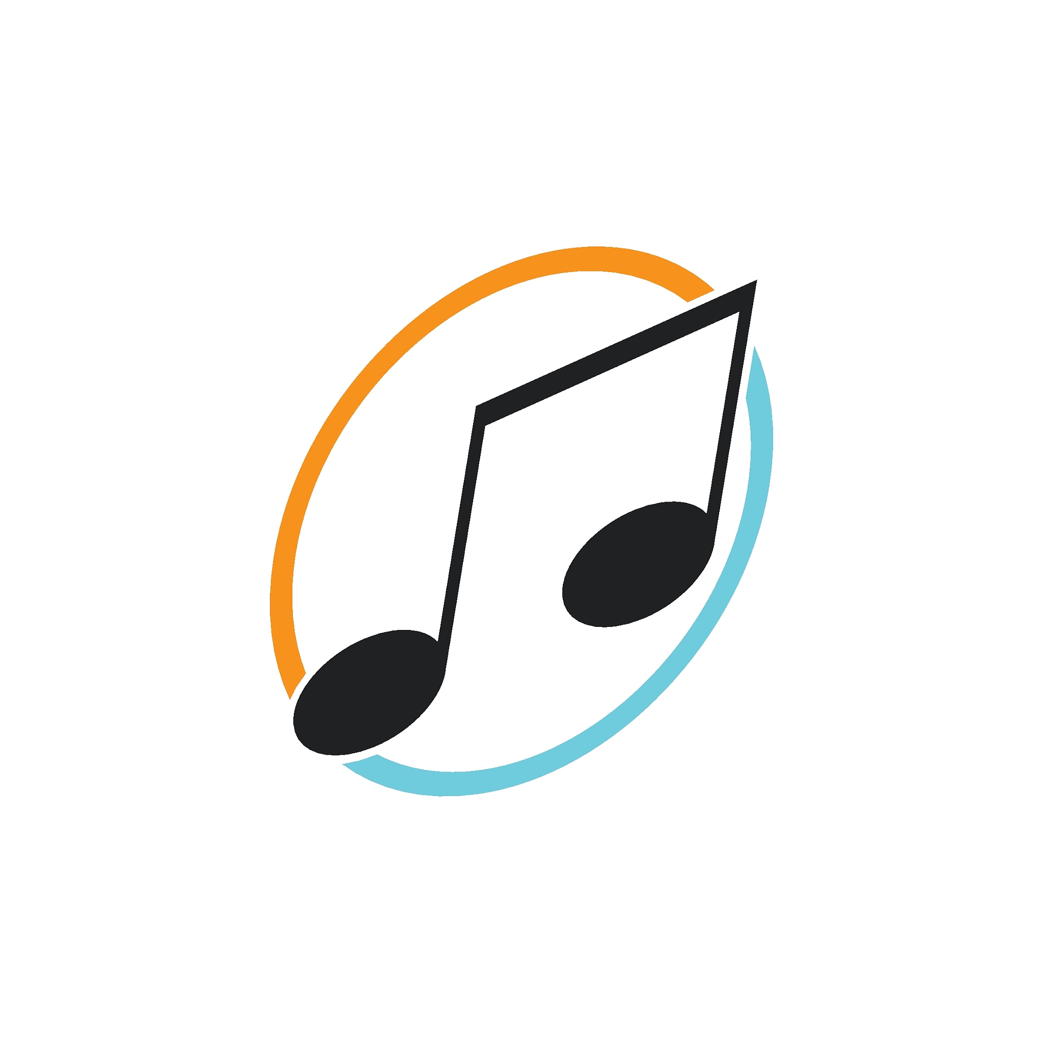 music note icon vector
