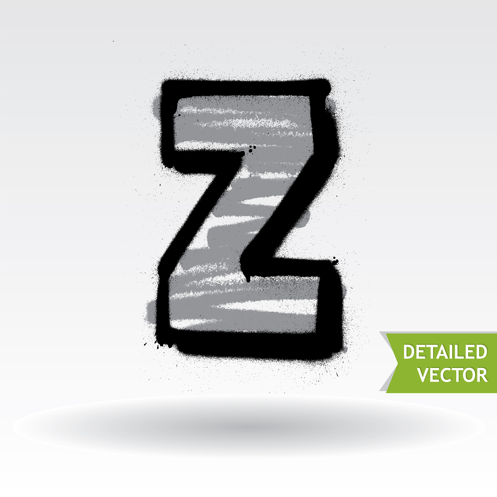 graffiti alphabet highly detailed font