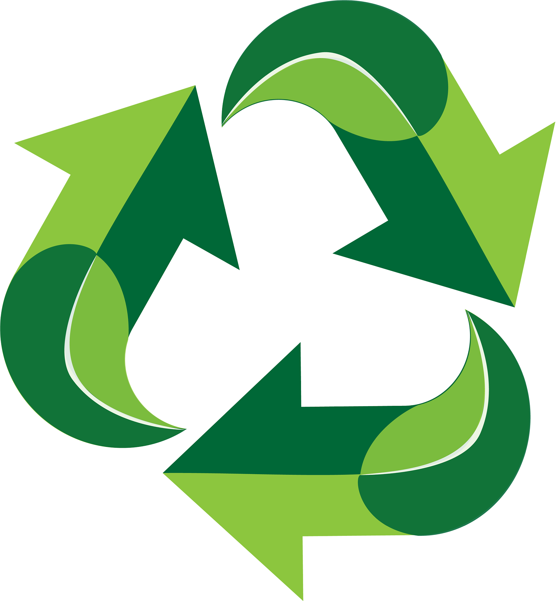 green recycle symbol icon