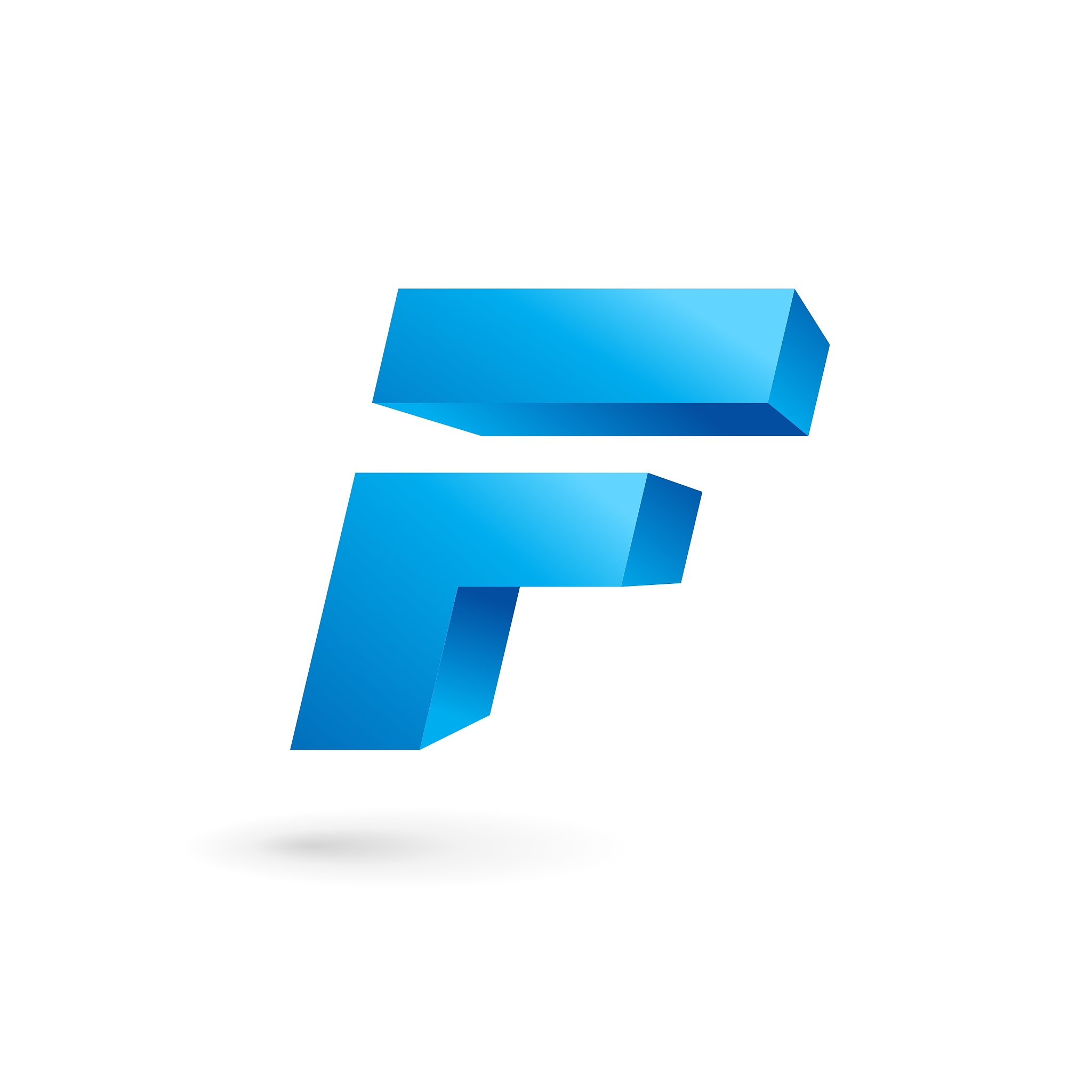 letter f logo icon design template elements