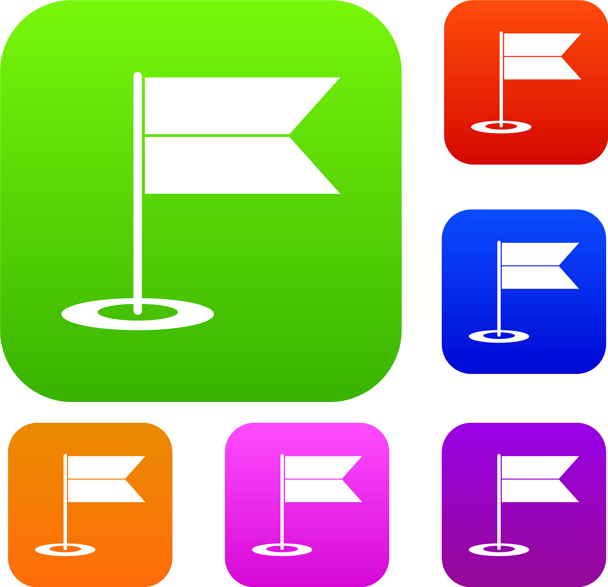 locator flag set collection