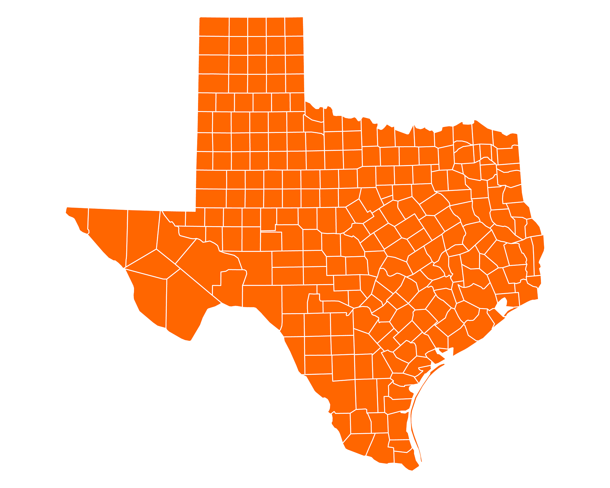 map of texas