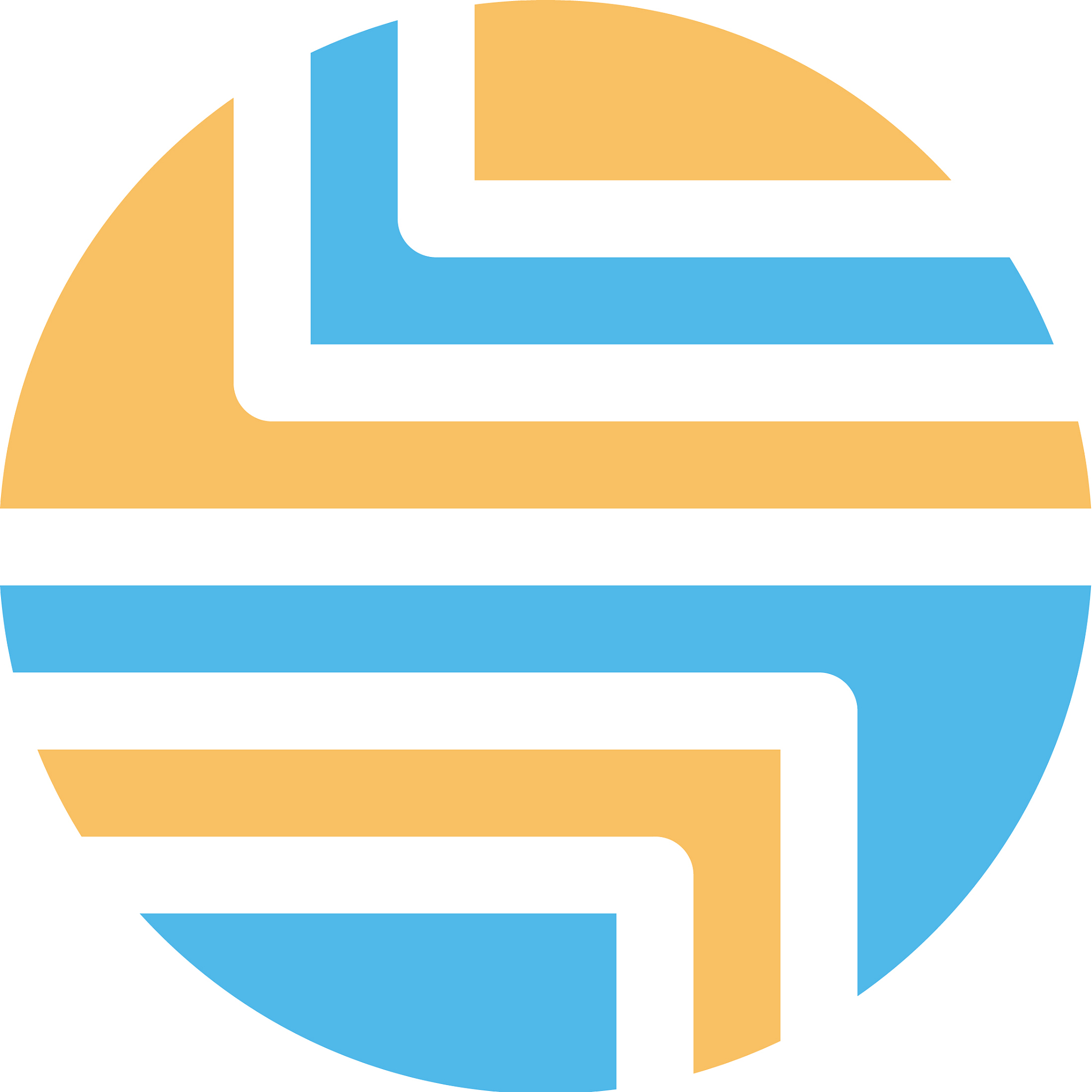 round circle shape style icon logo