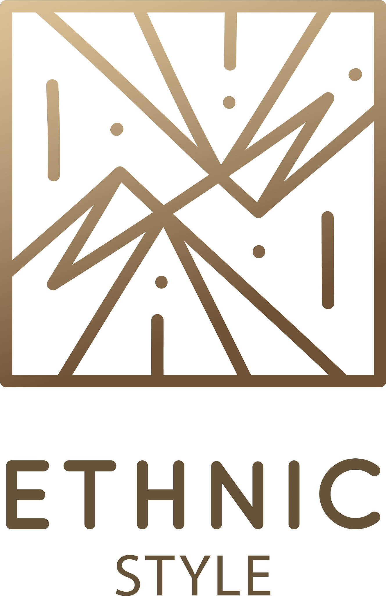 logo nature geometric mirrored mountains