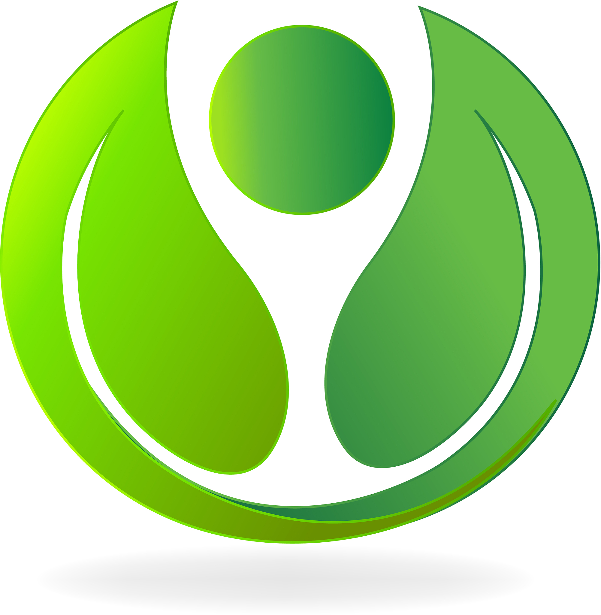 green organic leafs icon