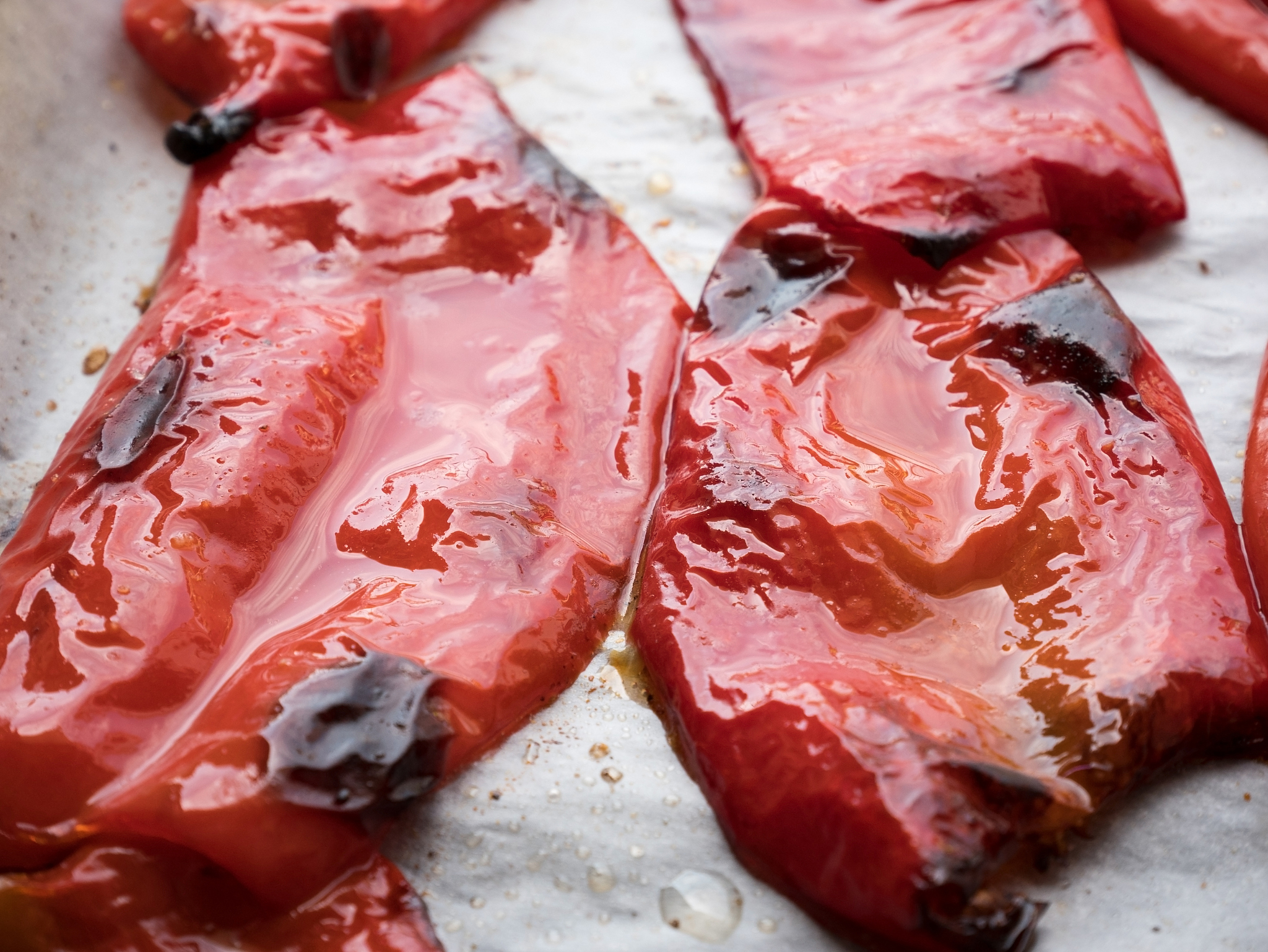 roasted peppers with olive oil