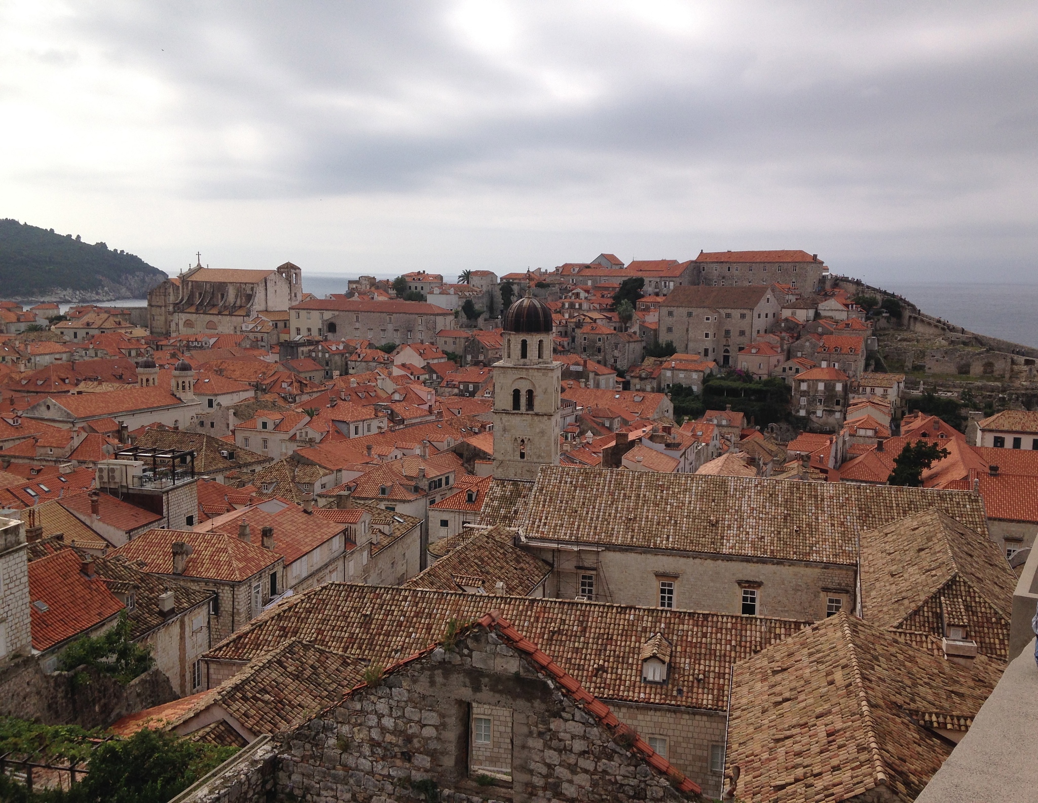 roof tops view of dubrovnik old town