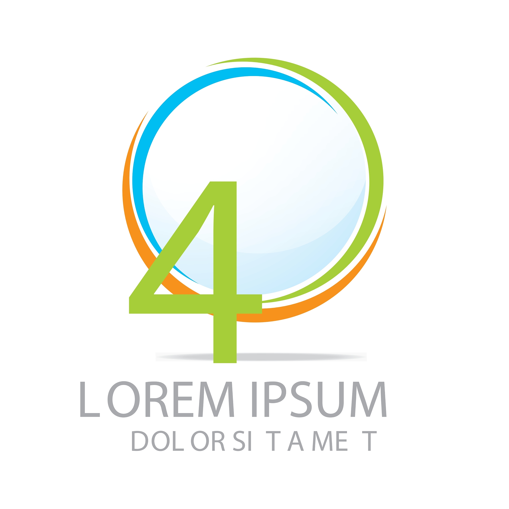 circle four number logo