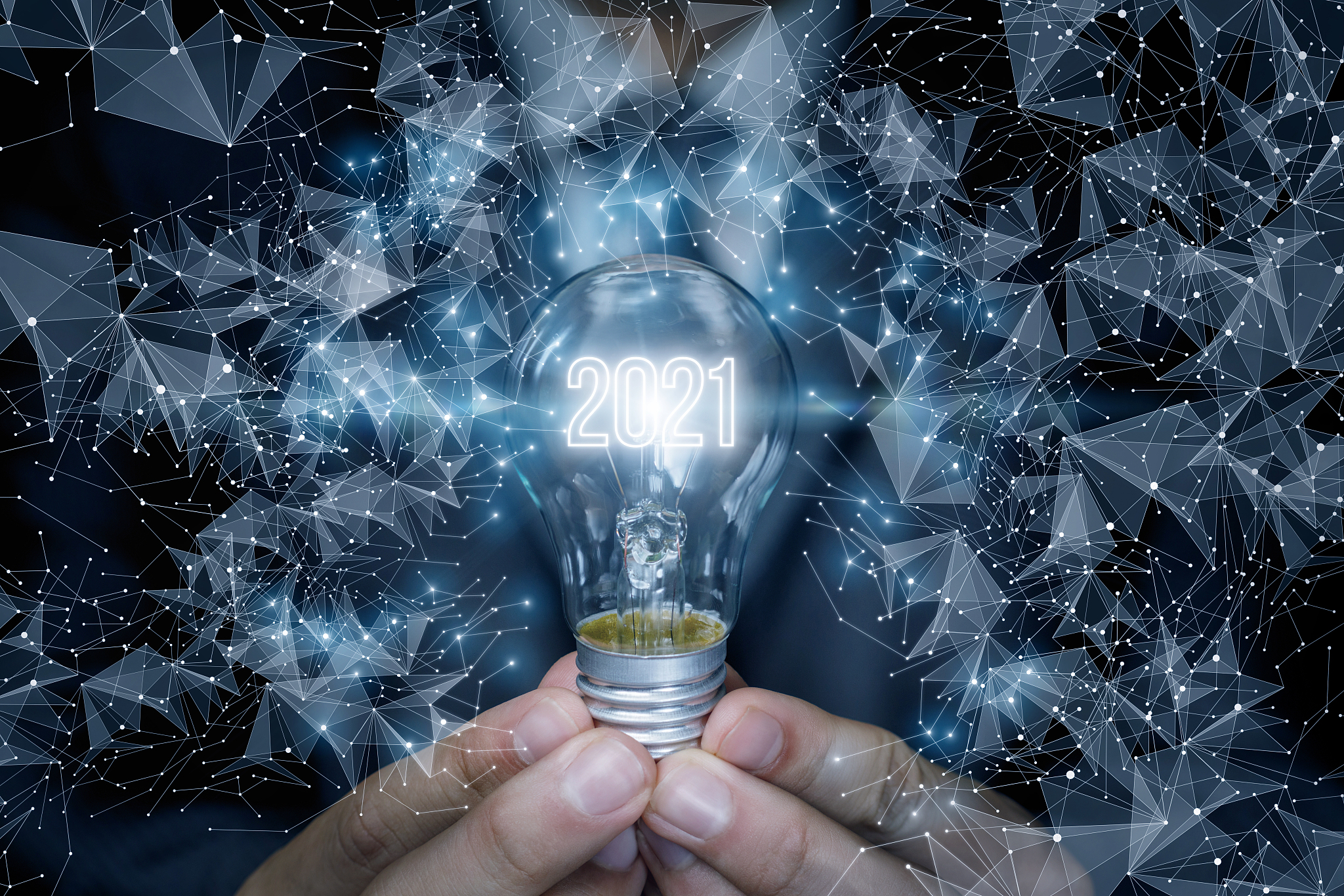 concept of new ideas in 2021 in business.