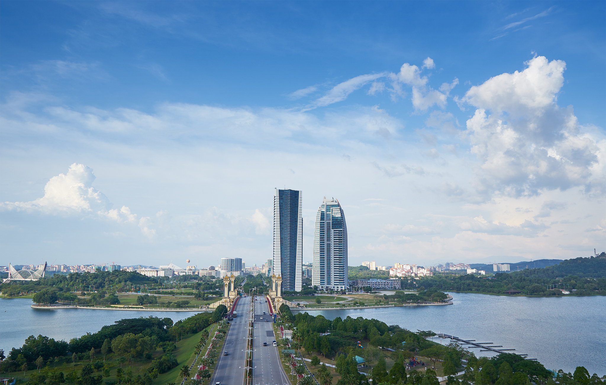 view from the international convention centre in putrajaya, mala