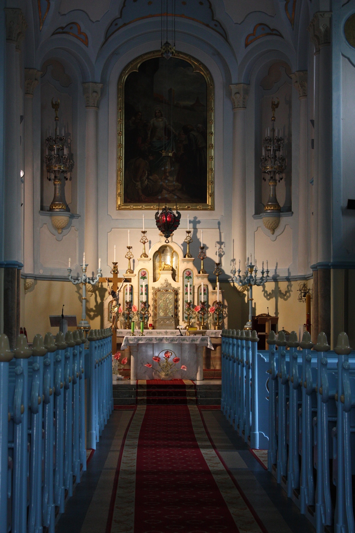 blue church
