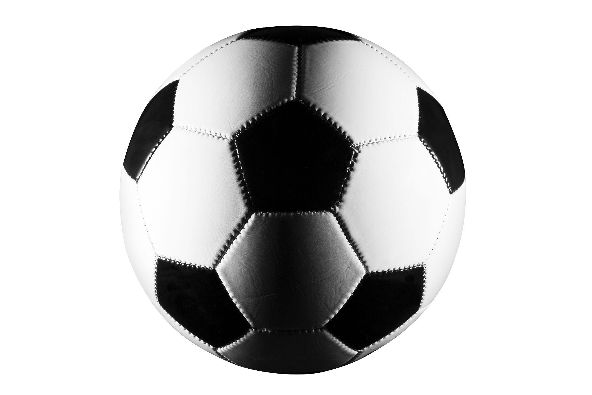 soccer ball black and white