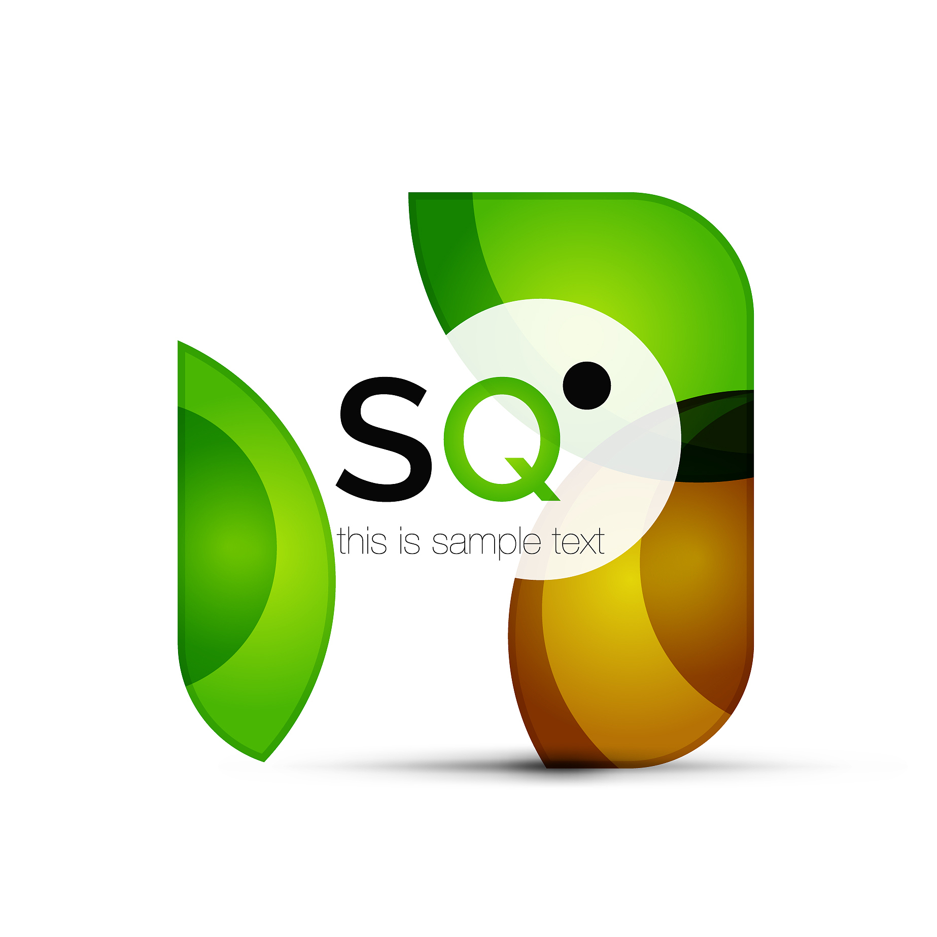 square geometric abstract business emblem