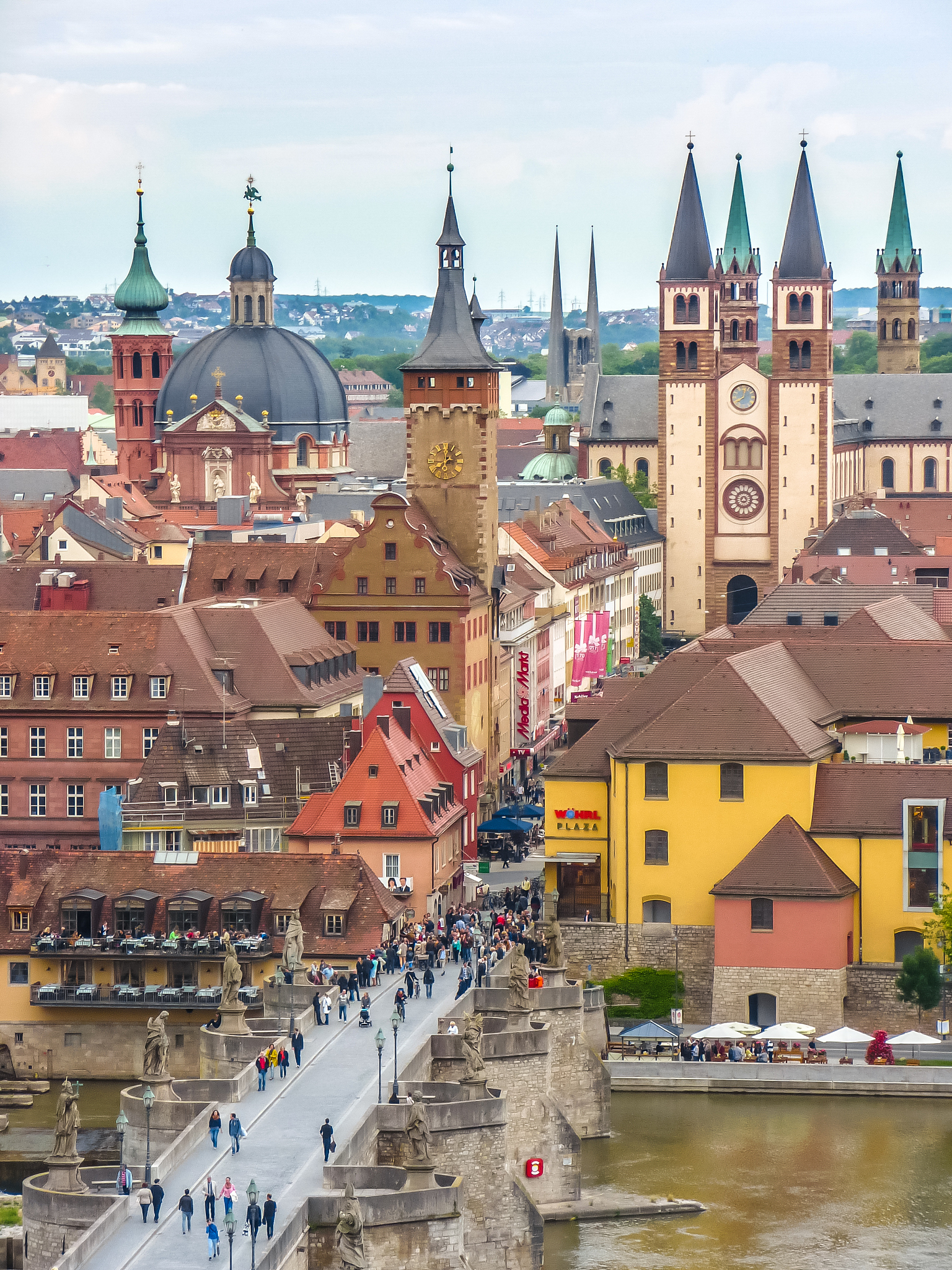 historic city of wurzburg, franconia, bavaria, germany