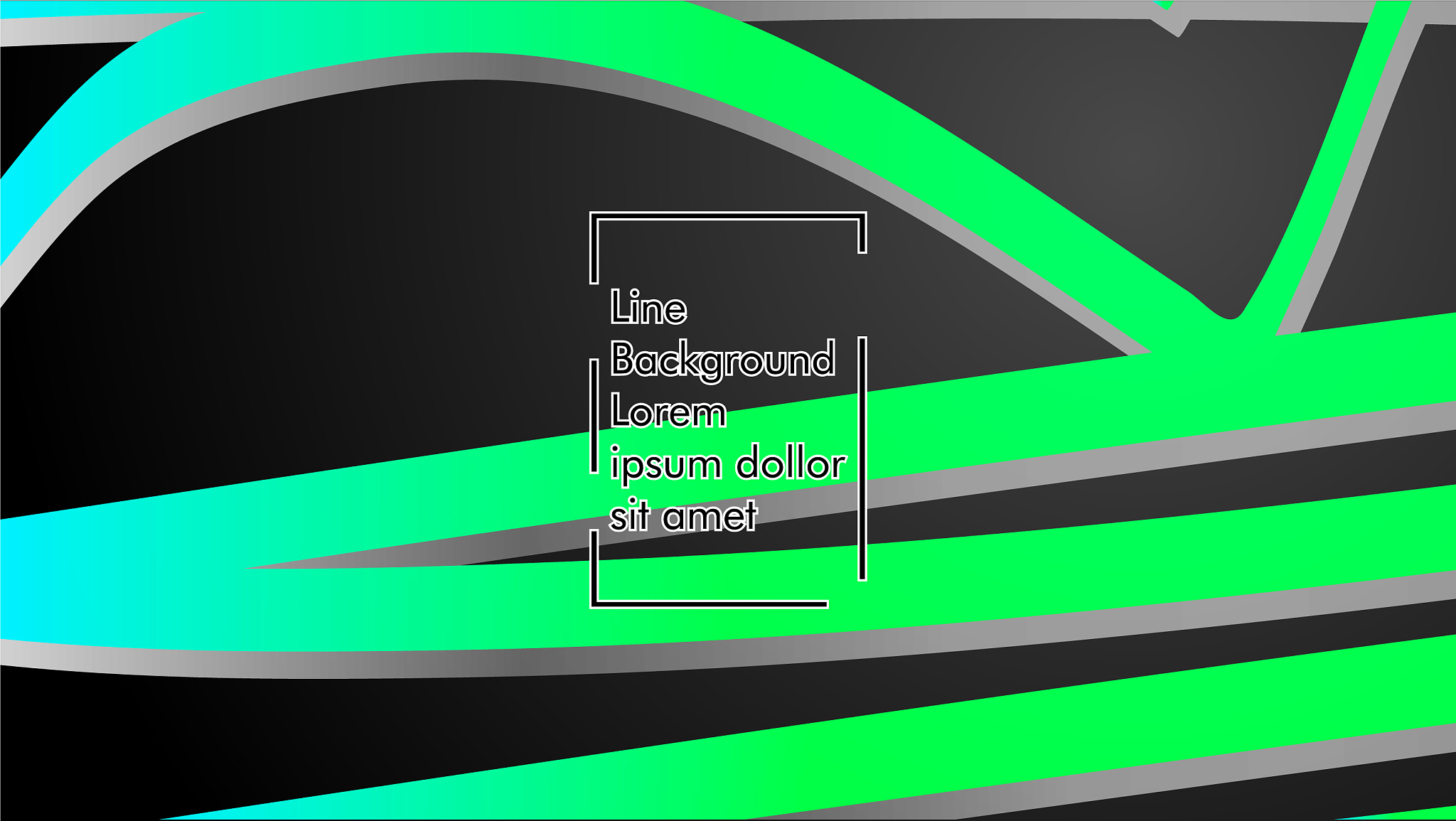 abstract wave background with green gradient