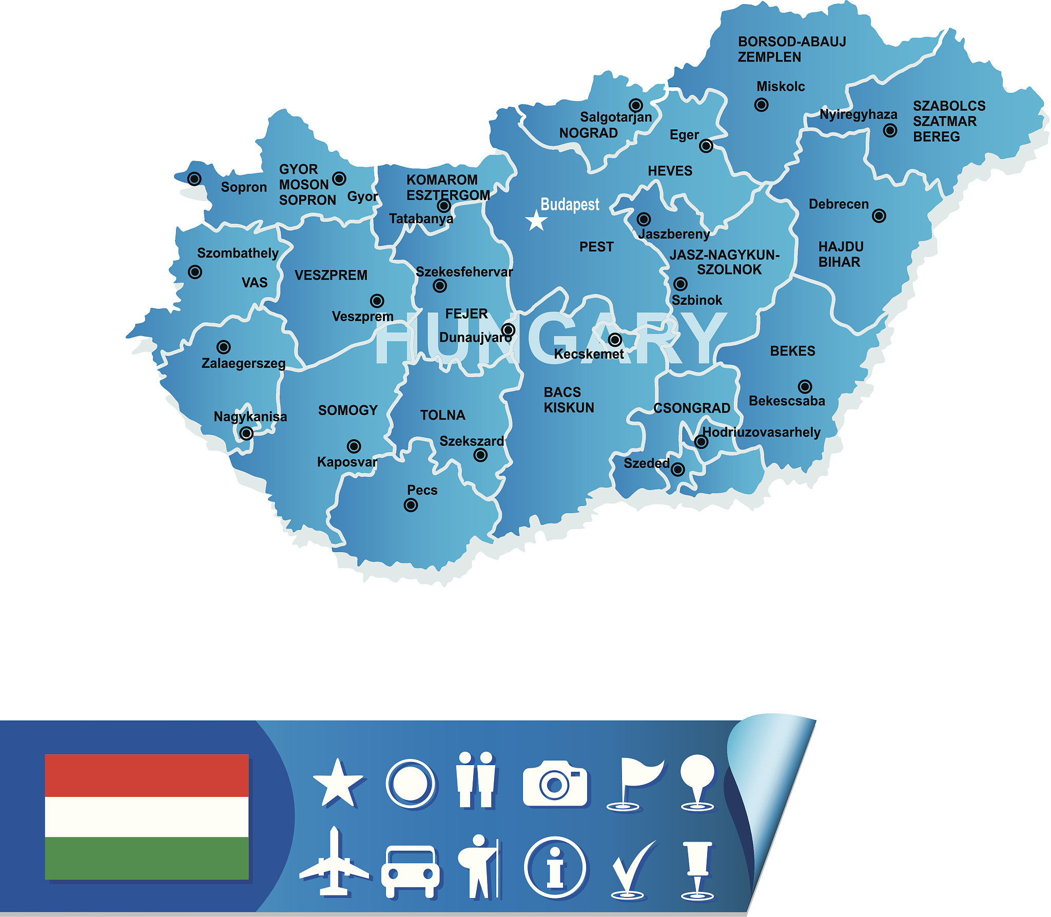 hungary map
