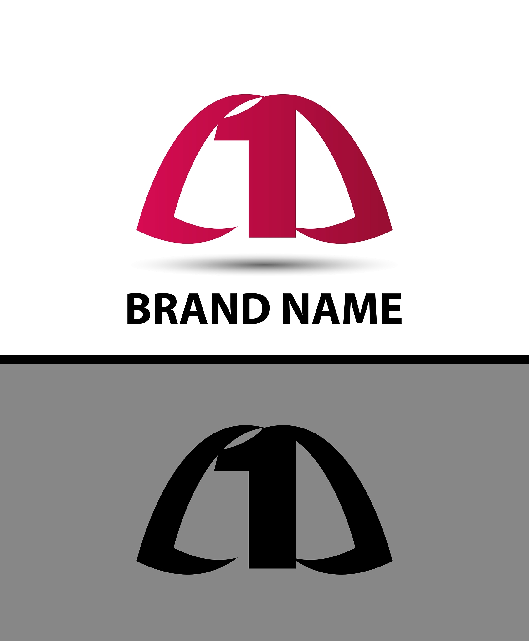 number logo design number one logo