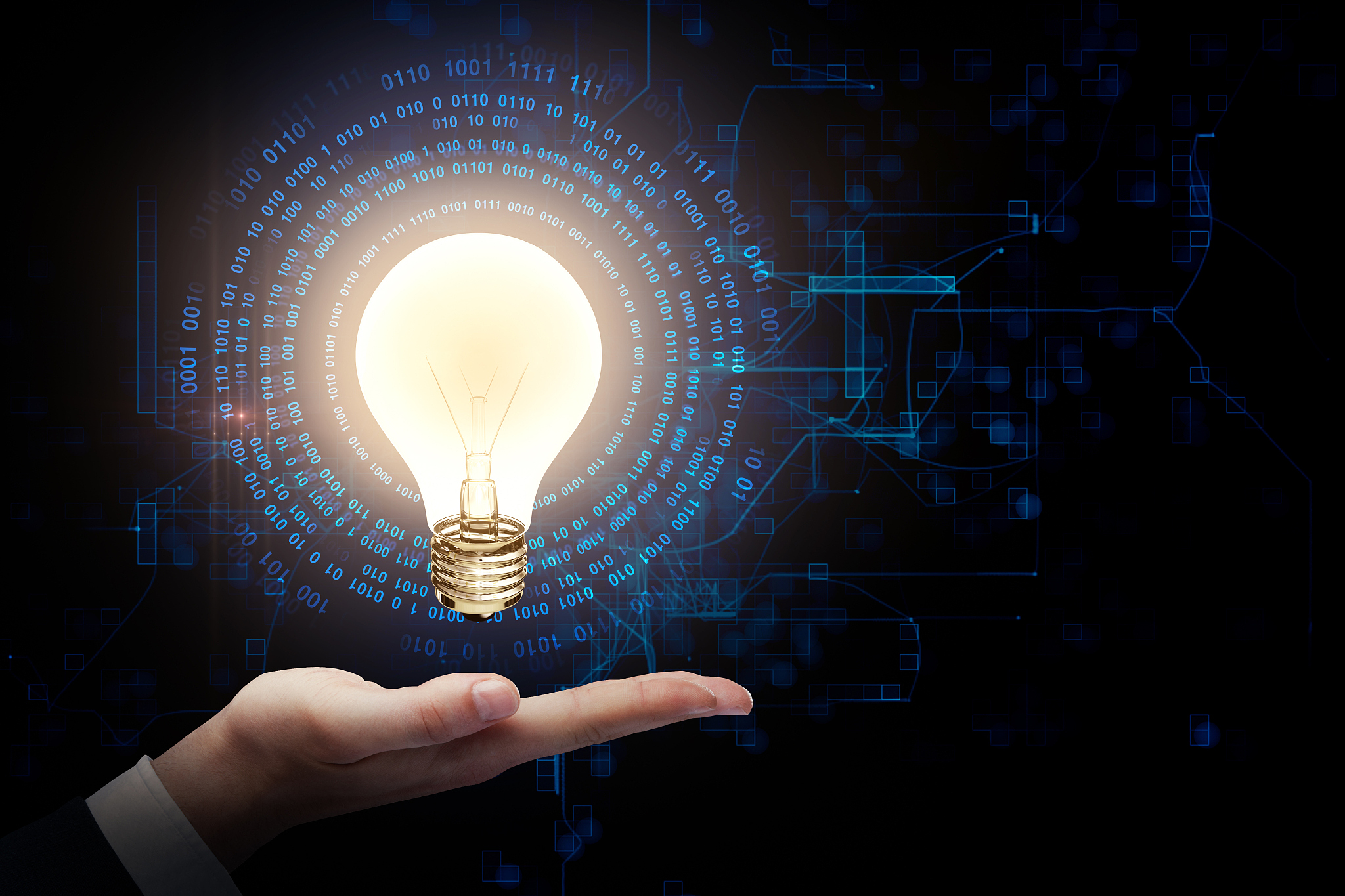 technology and idea concept