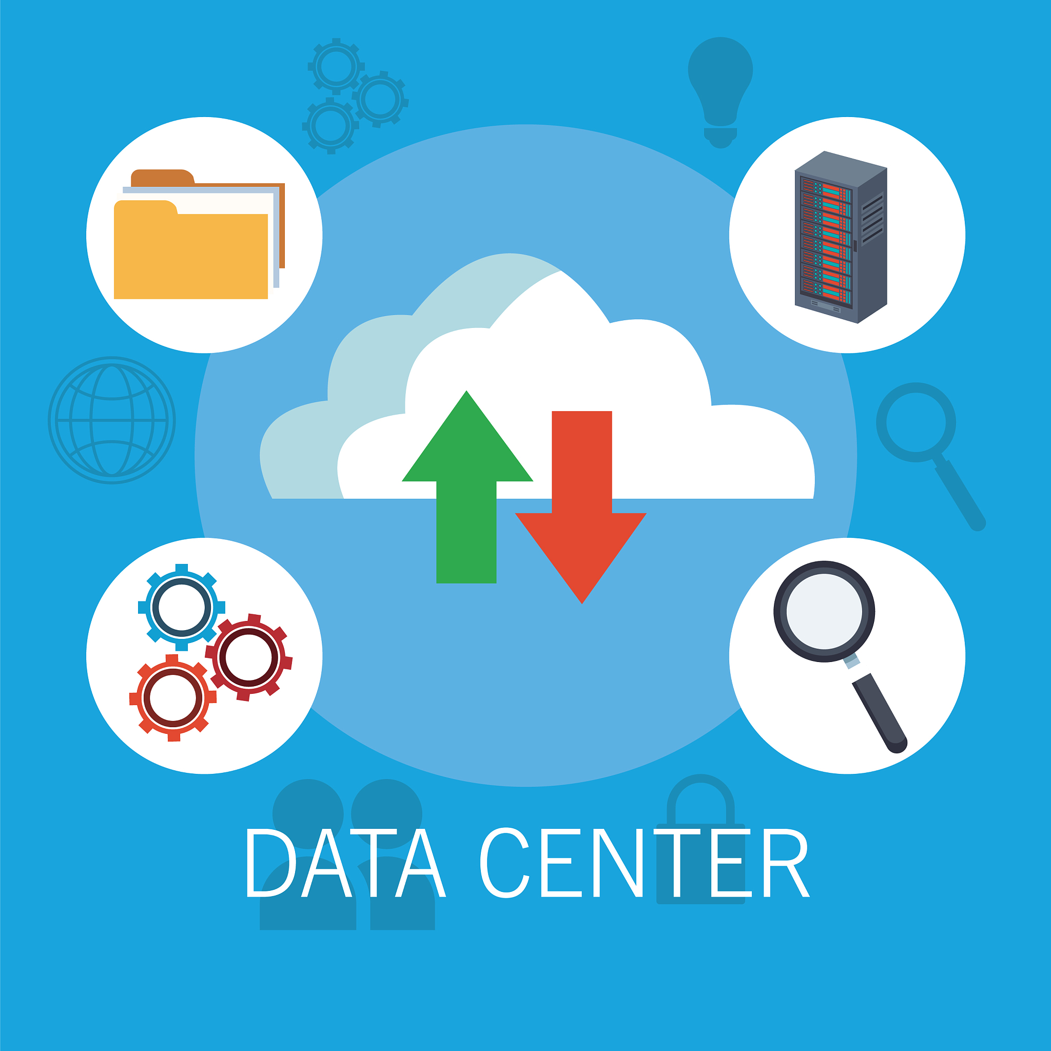 data center technology icons