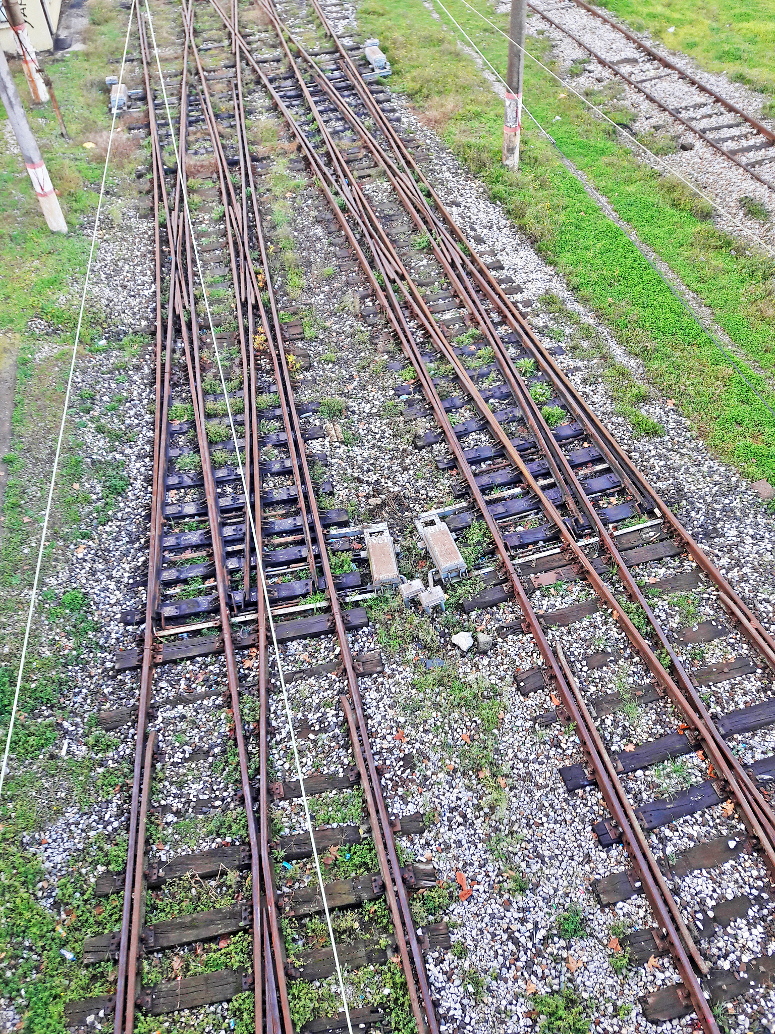 铁路道岔组成图 - 详细解析