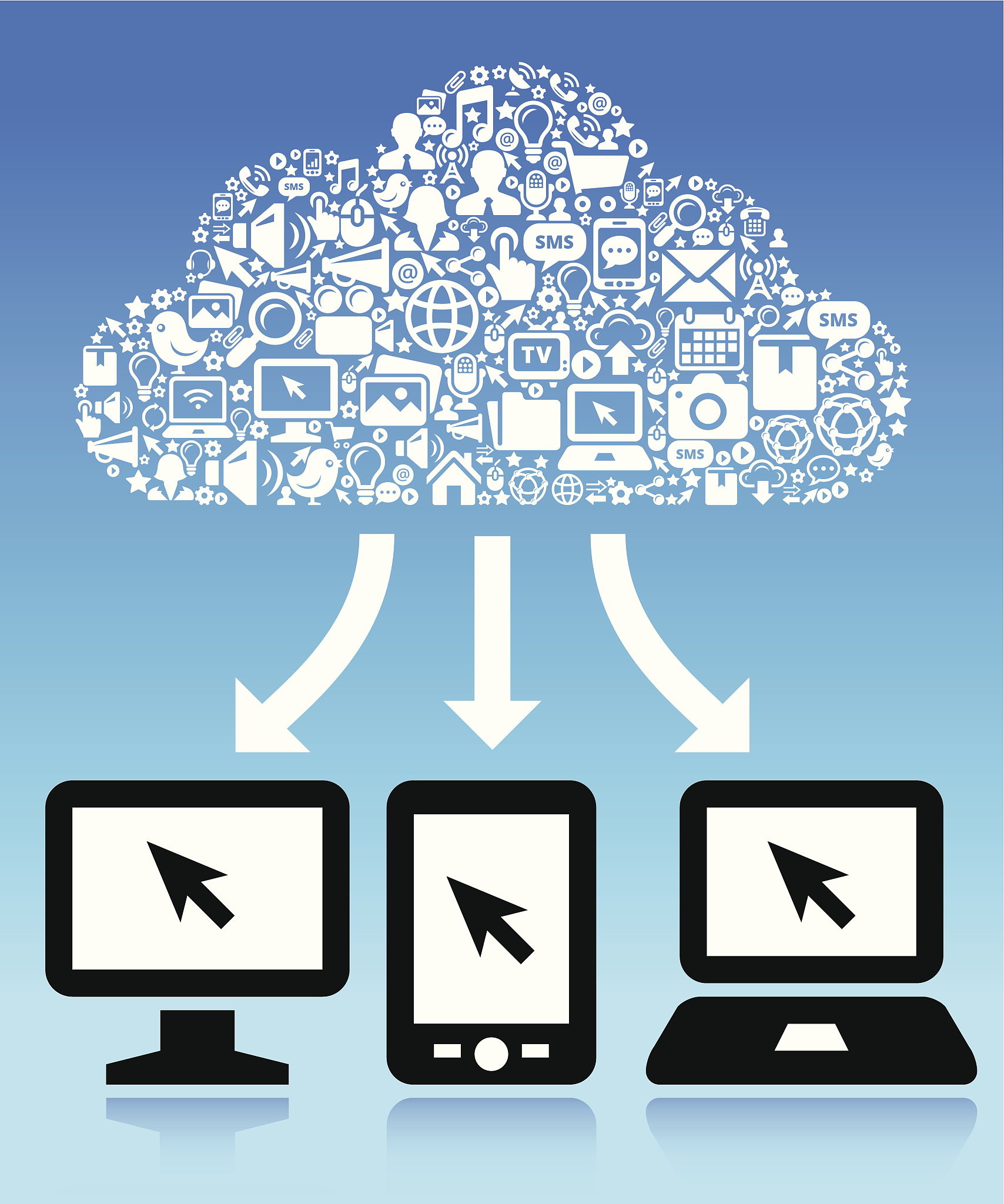 computer network on modern technology & communication cloud