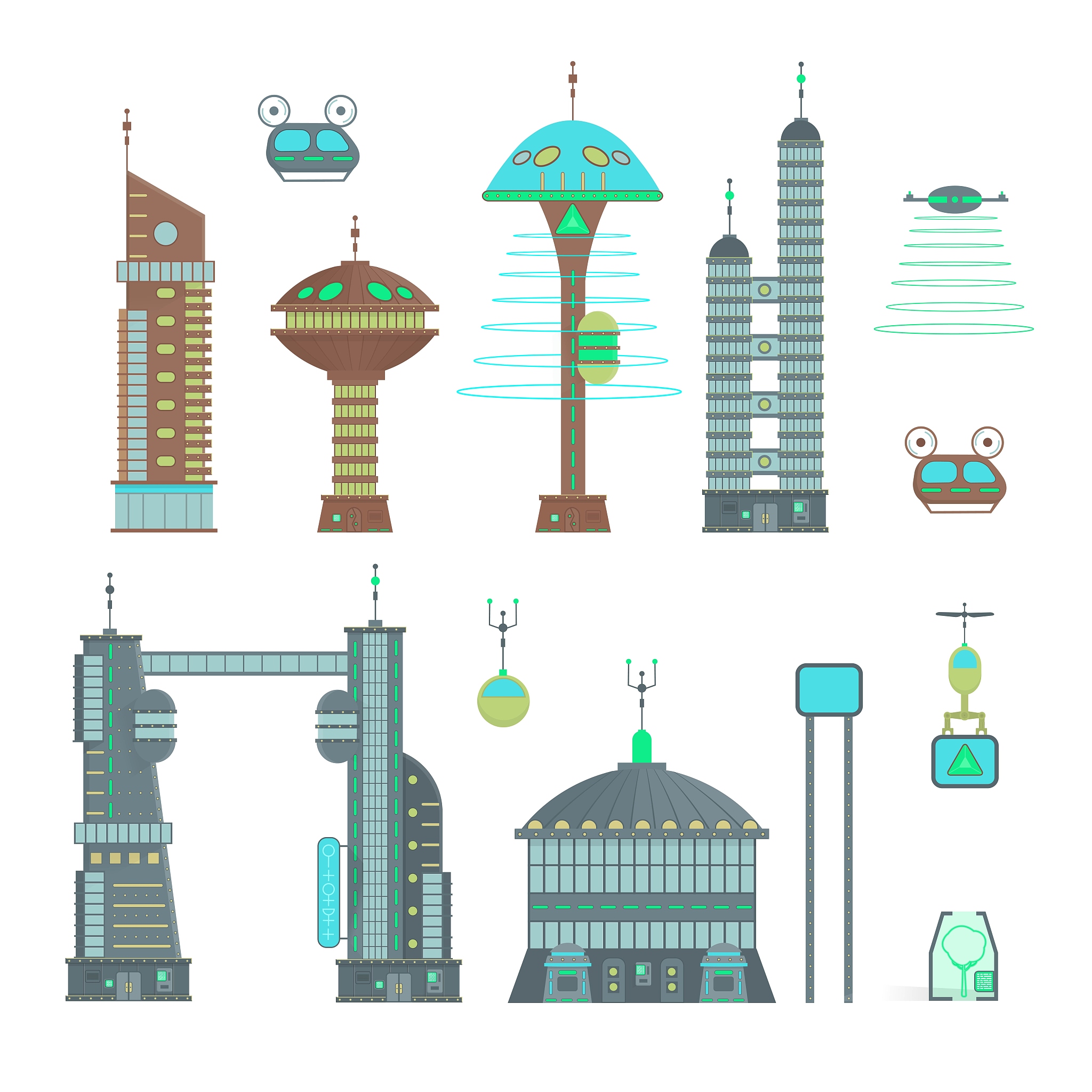 futuristic city