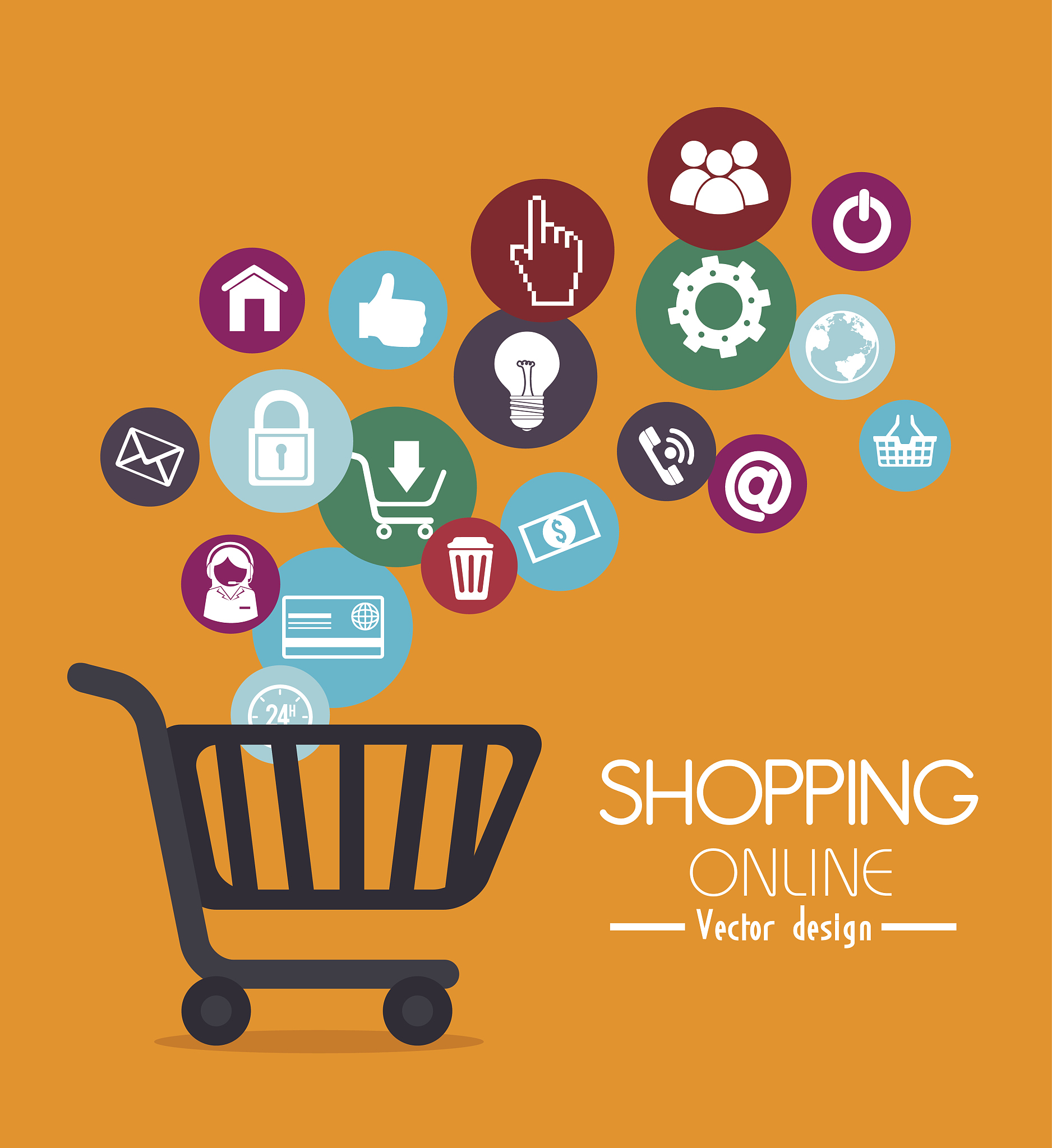 shopping design, vector illustration.