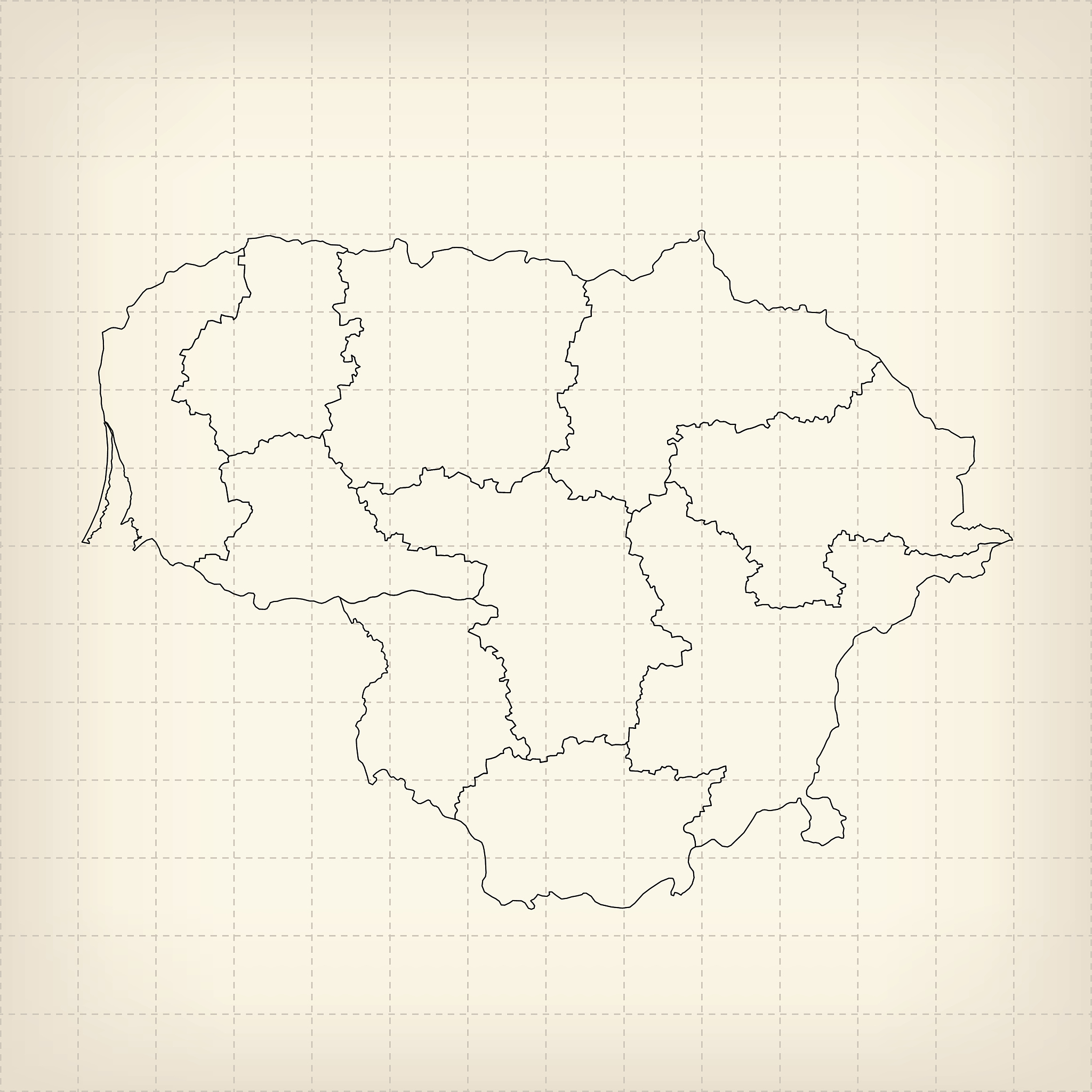 lithuania map on beigegrid background