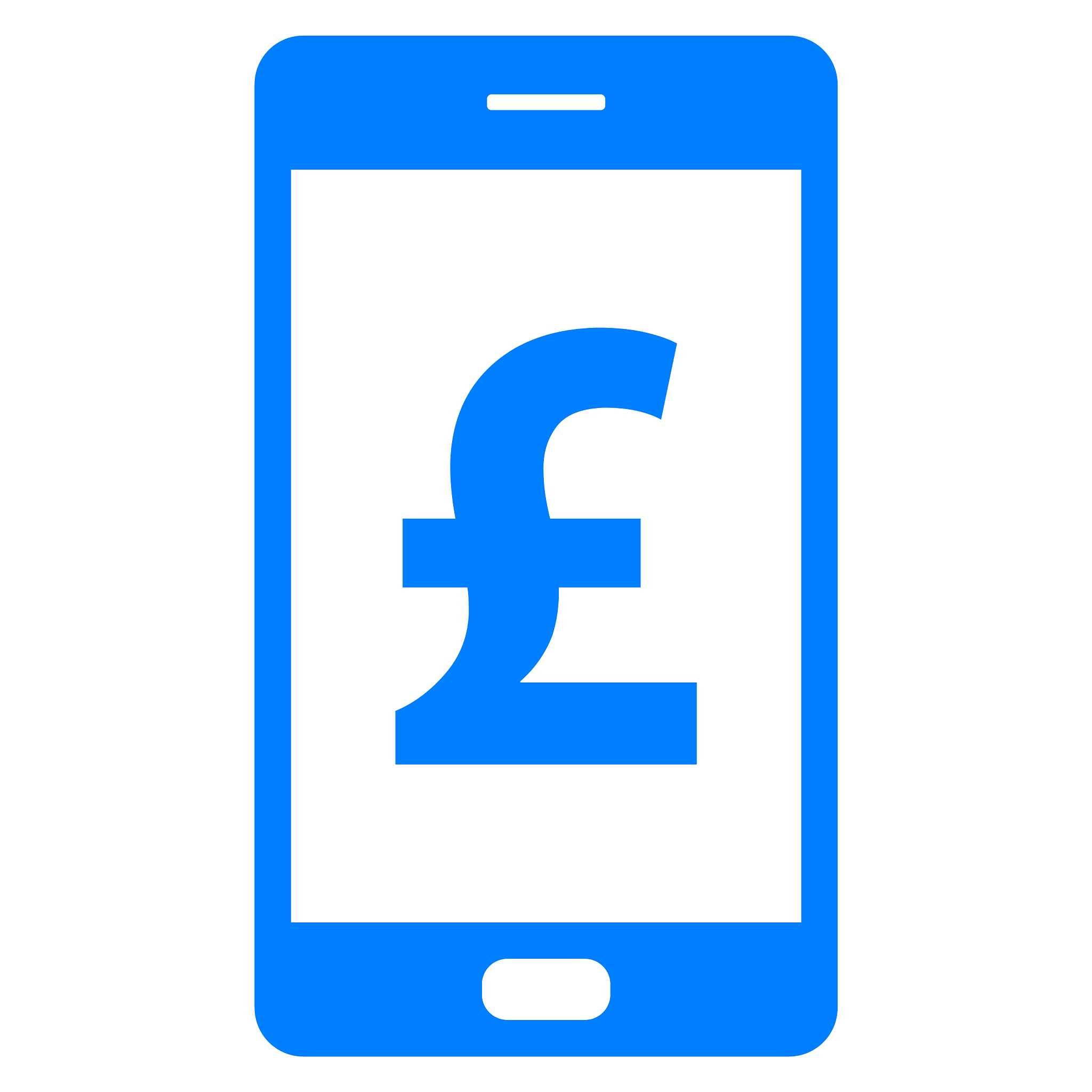pound sterling and smartphone