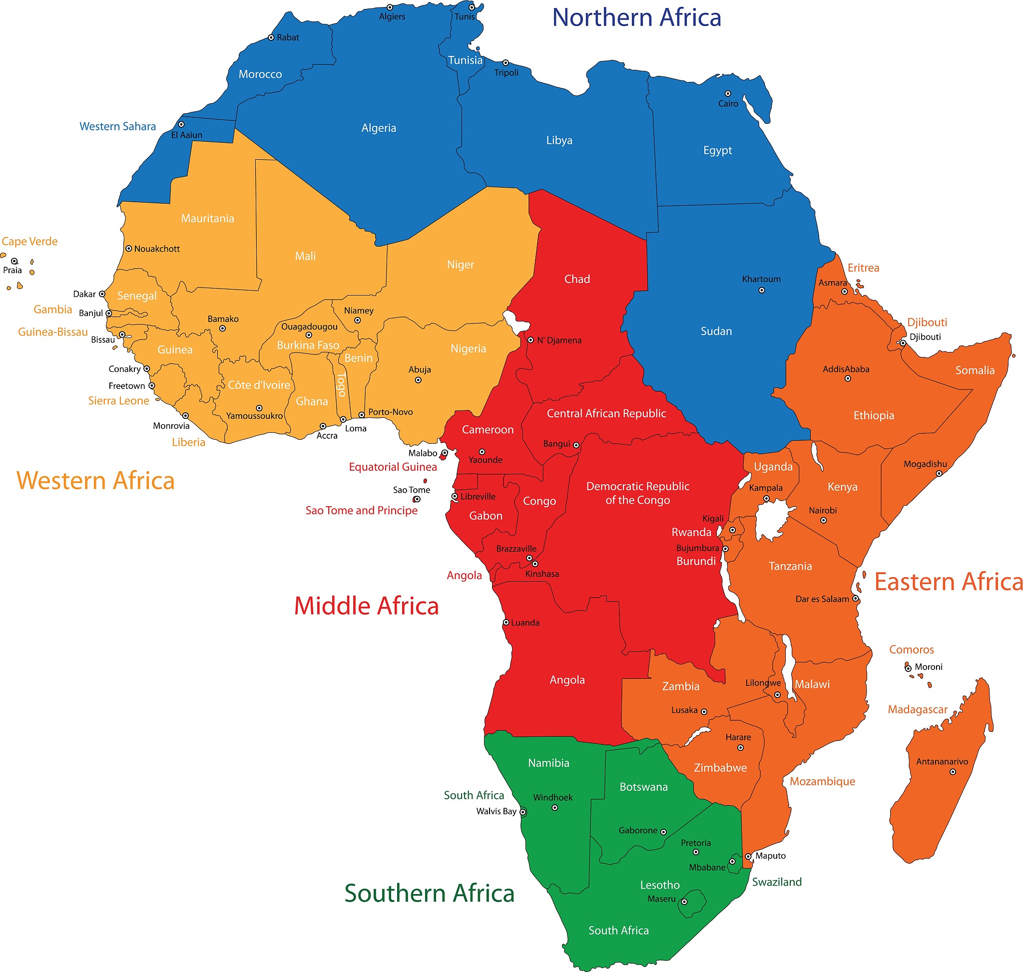 africa map