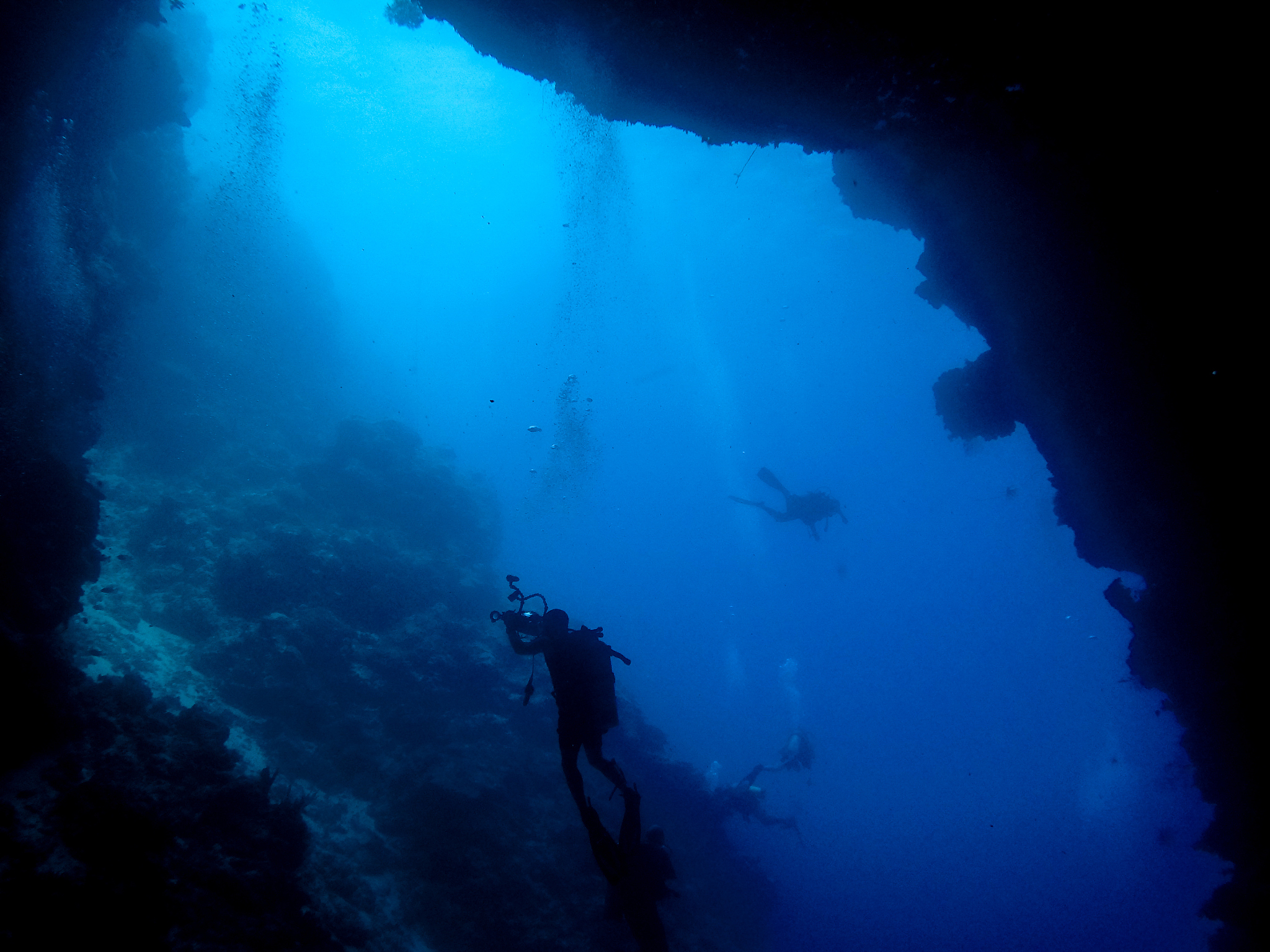 divers silhouette