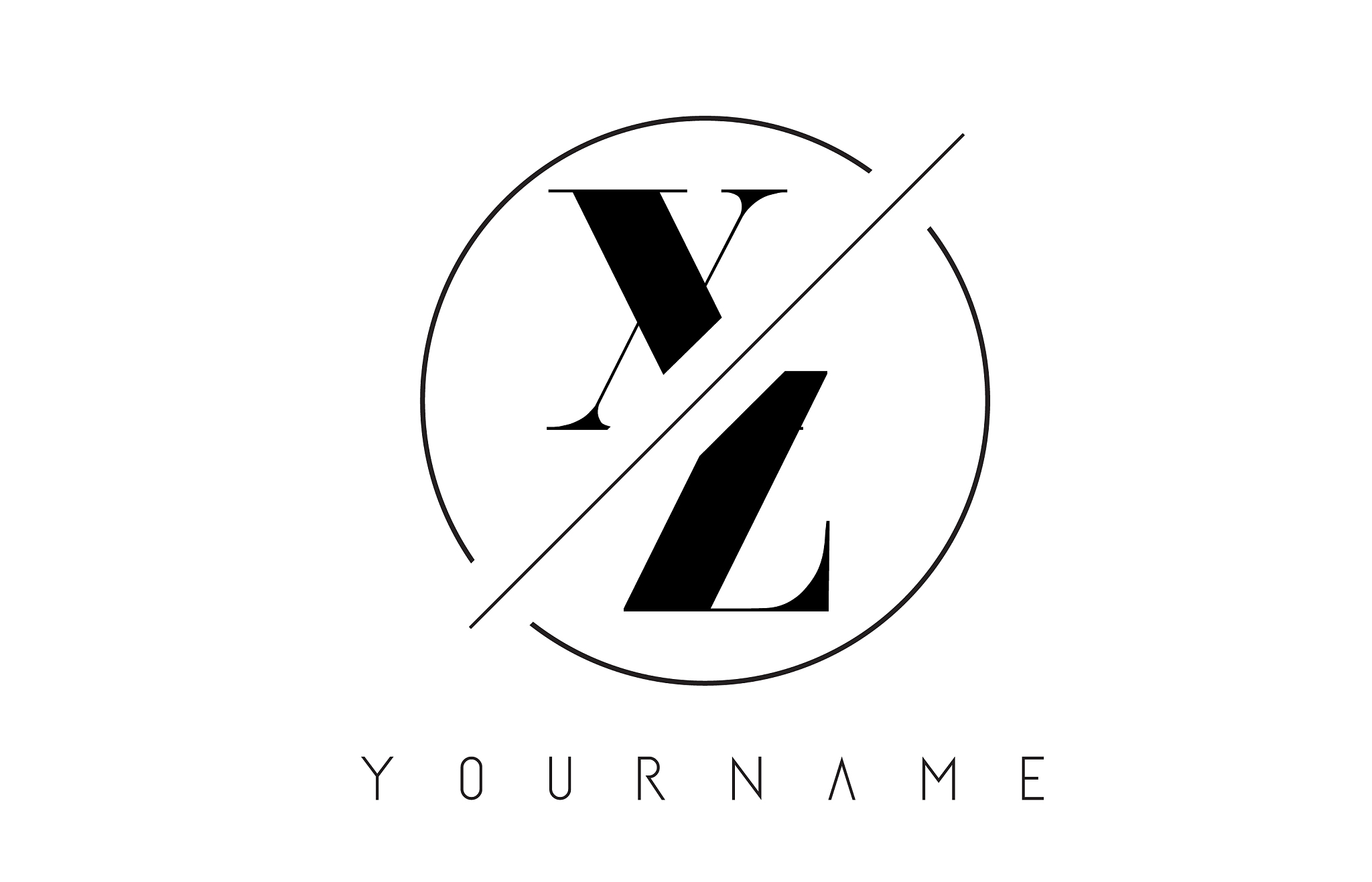 xz letter logo with cutted and intersected design