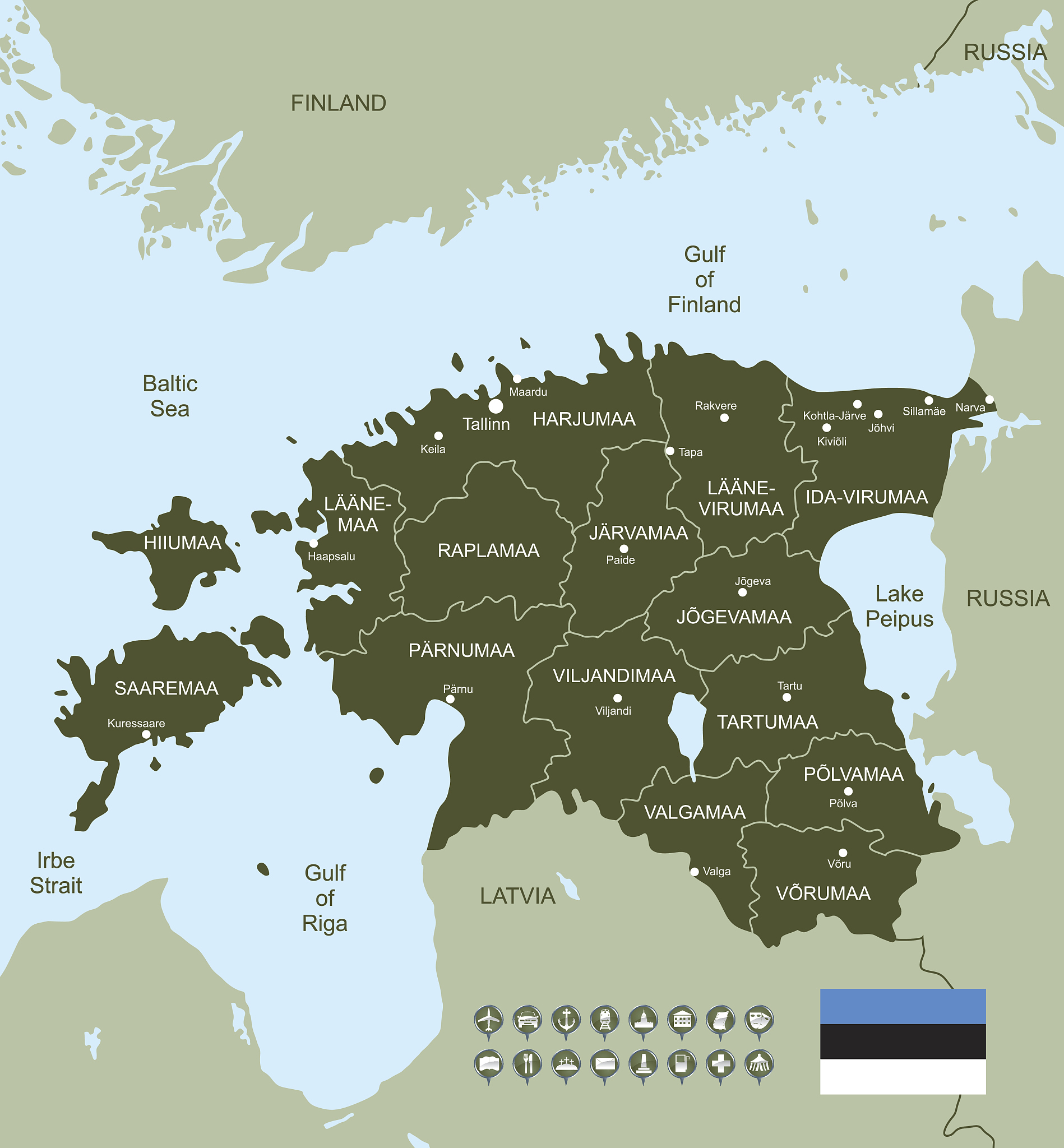 map of estonia