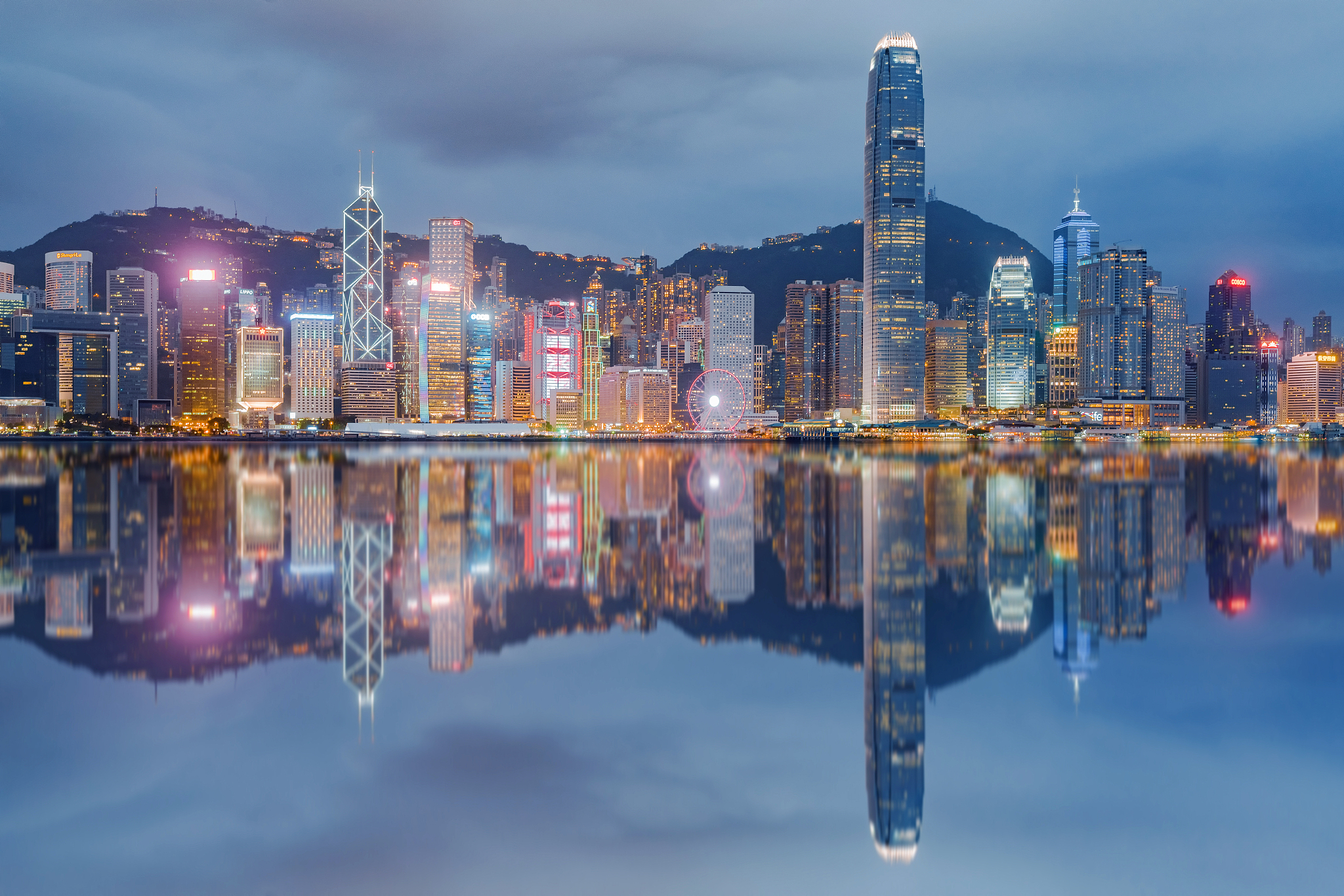 香港维多利亚港夜景