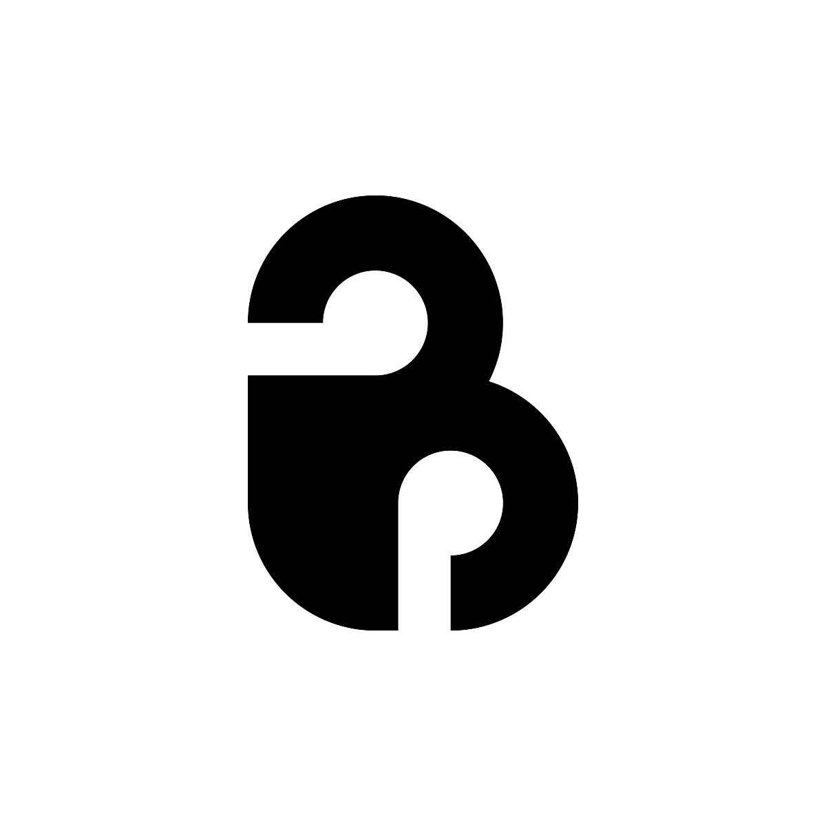 字母b的标志.图标设计