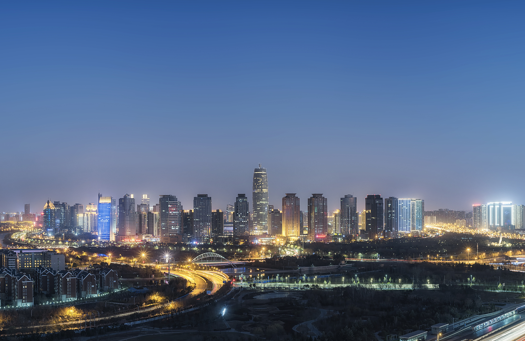 都市风光,<strong>郑州</strong>,高视角,全景,国内著名景点,商务,曙暮光,公路,交通方式